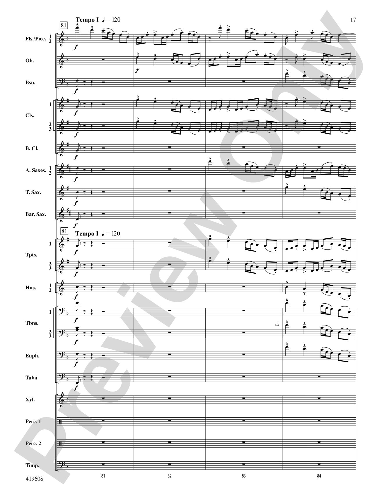 Platte River Hoedown: Concert Band Conductor Score & Parts