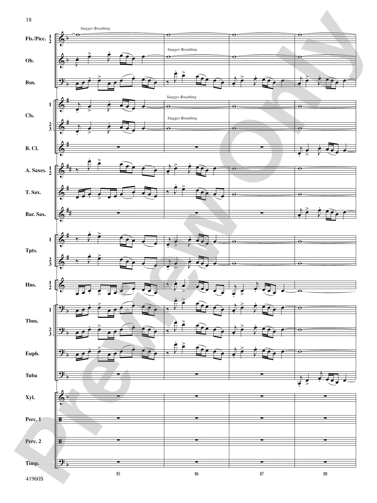 Platte River Hoedown: Concert Band Conductor Score & Parts