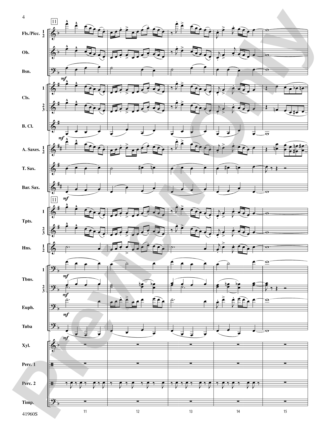 Platte River Hoedown: Concert Band Conductor Score & Parts