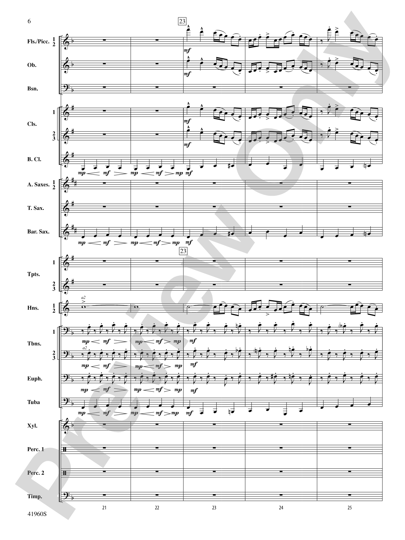 Platte River Hoedown: Concert Band Conductor Score & Parts