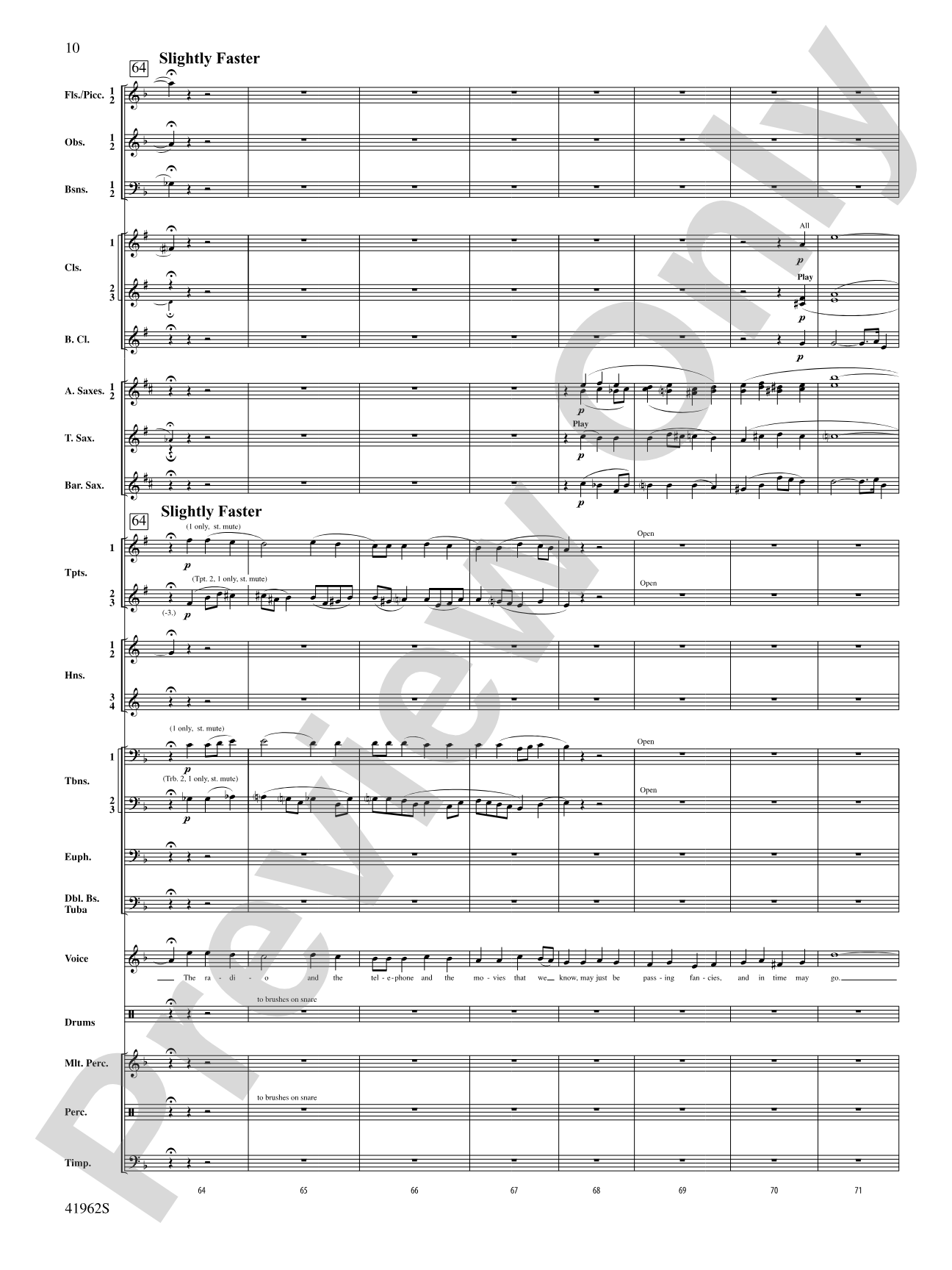 A Gershwin Tribute to Love: Concert Band Conductor Score & Parts