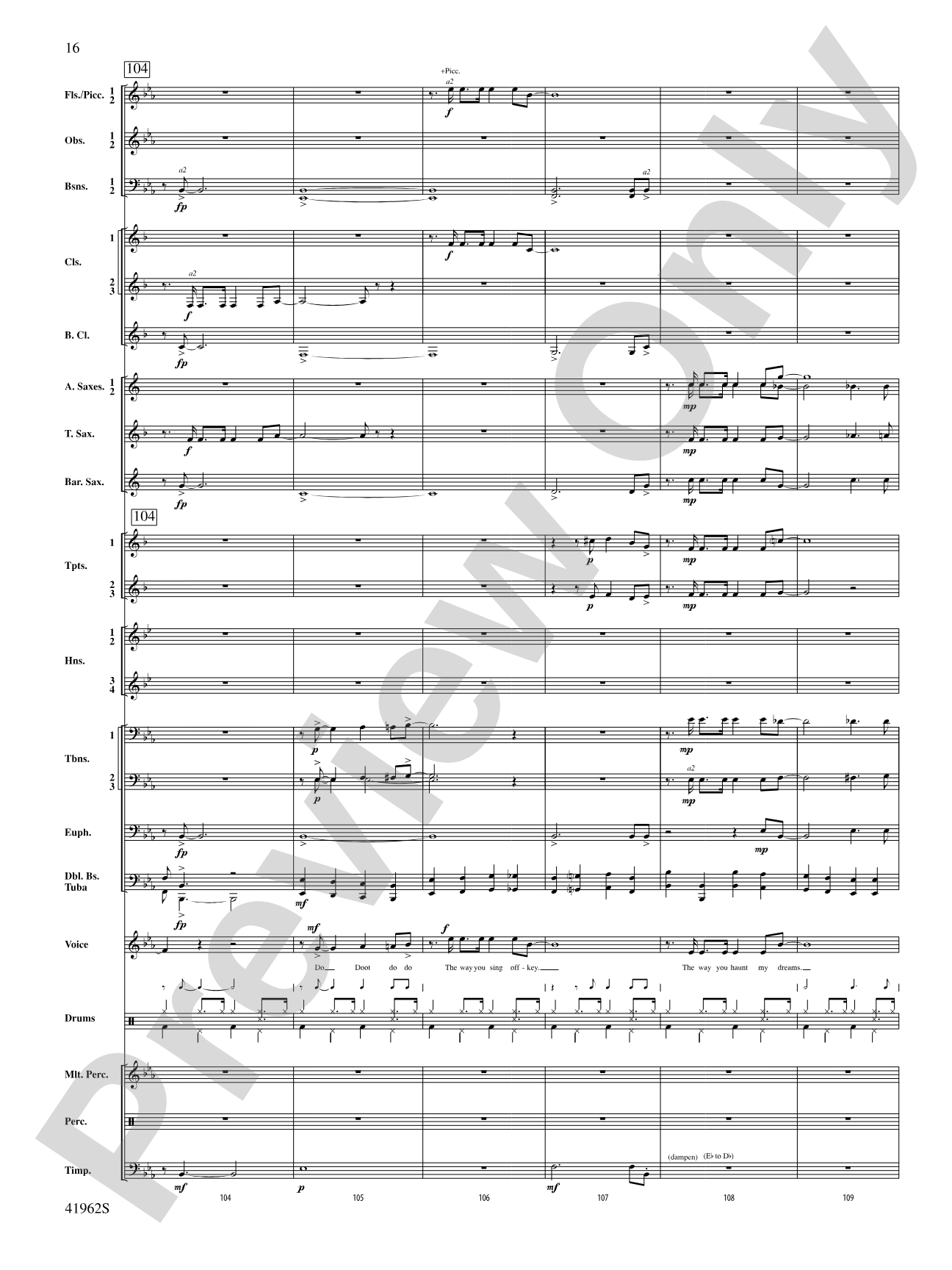 A Gershwin Tribute to Love: Concert Band Conductor Score & Parts