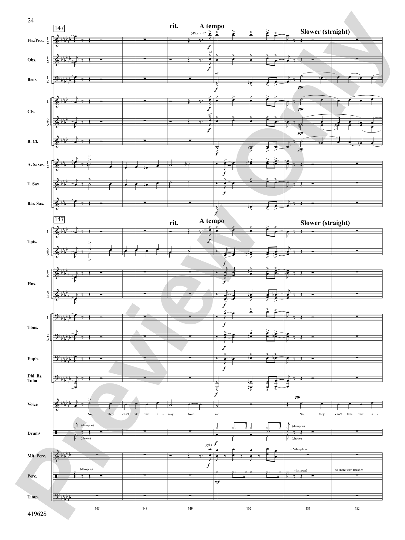A Gershwin Tribute to Love: Concert Band Conductor Score & Parts
