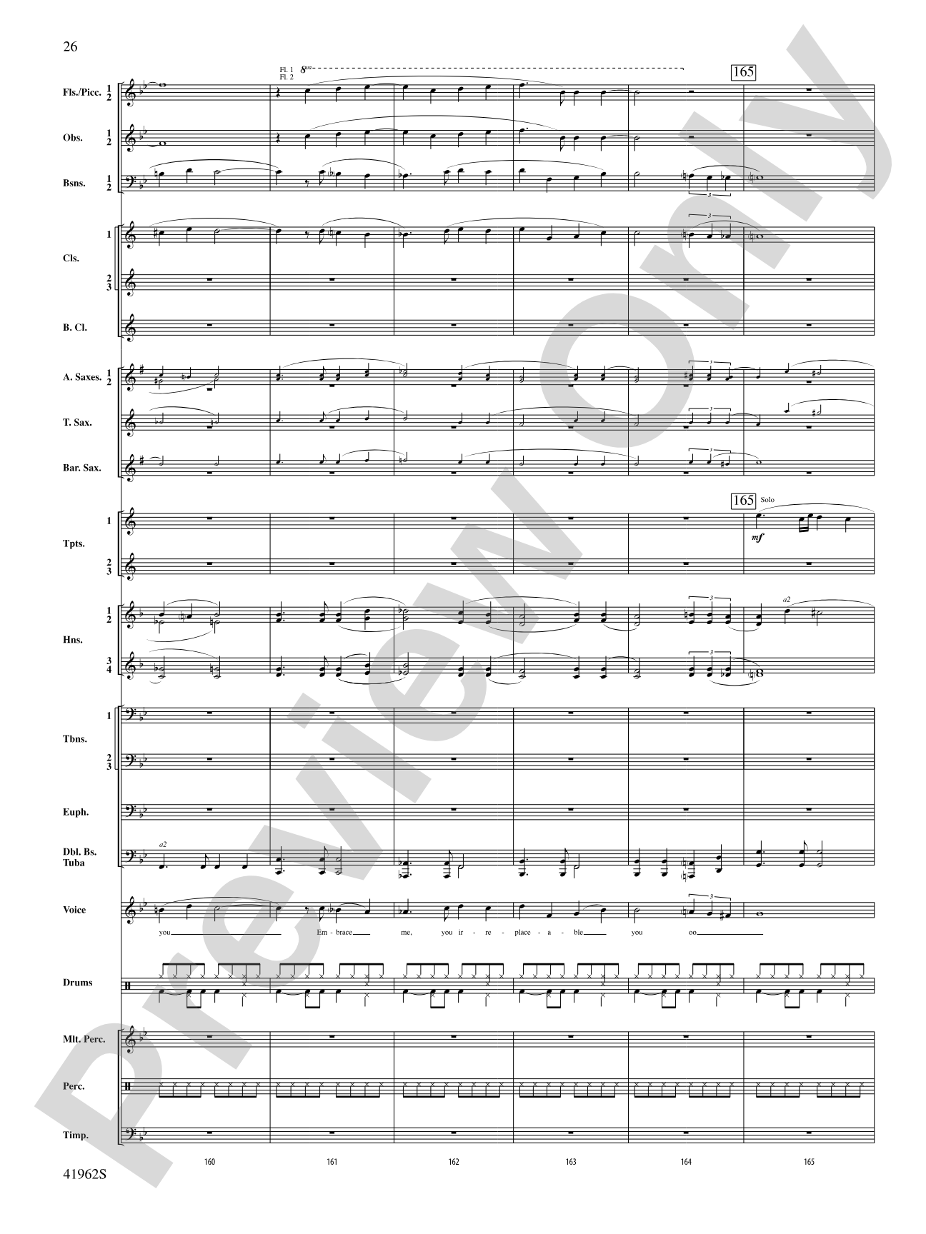 A Gershwin Tribute to Love: Concert Band Conductor Score & Parts