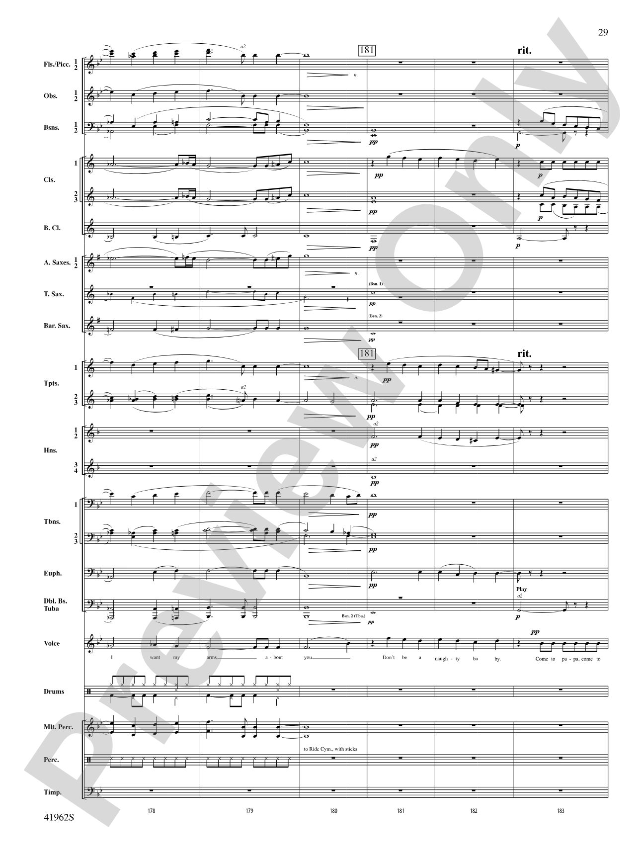 A Gershwin Tribute to Love: Concert Band Conductor Score & Parts