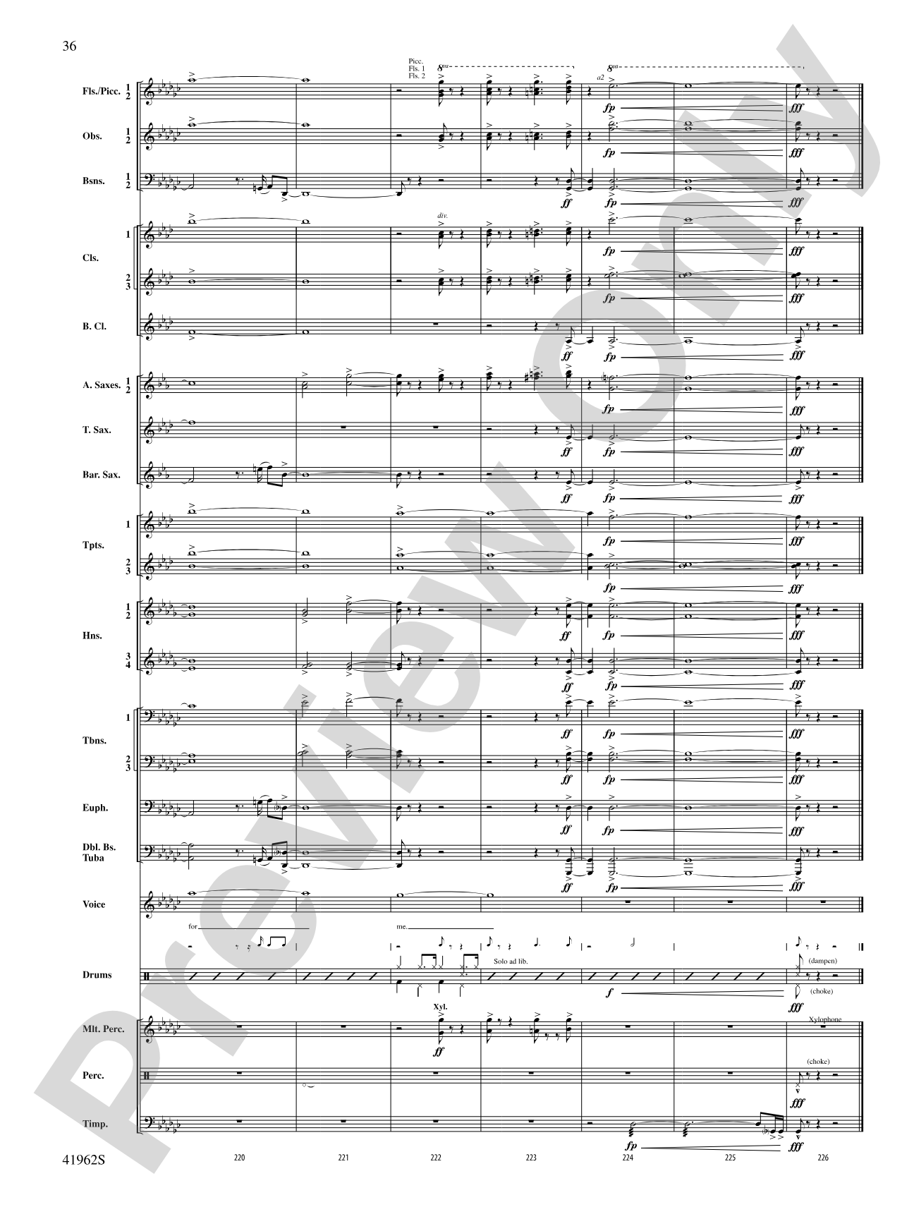 A Gershwin Tribute to Love: Concert Band Conductor Score & Parts
