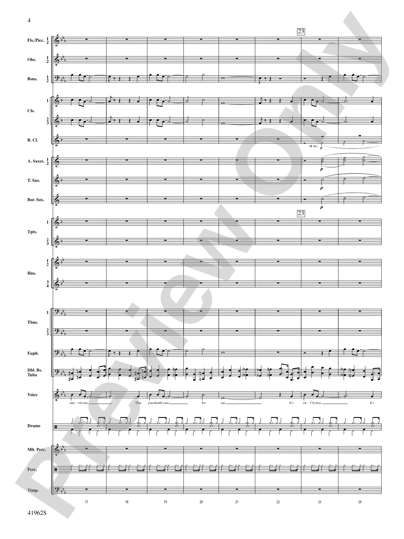 A Gershwin Tribute to Love: Concert Band Conductor Score & Parts