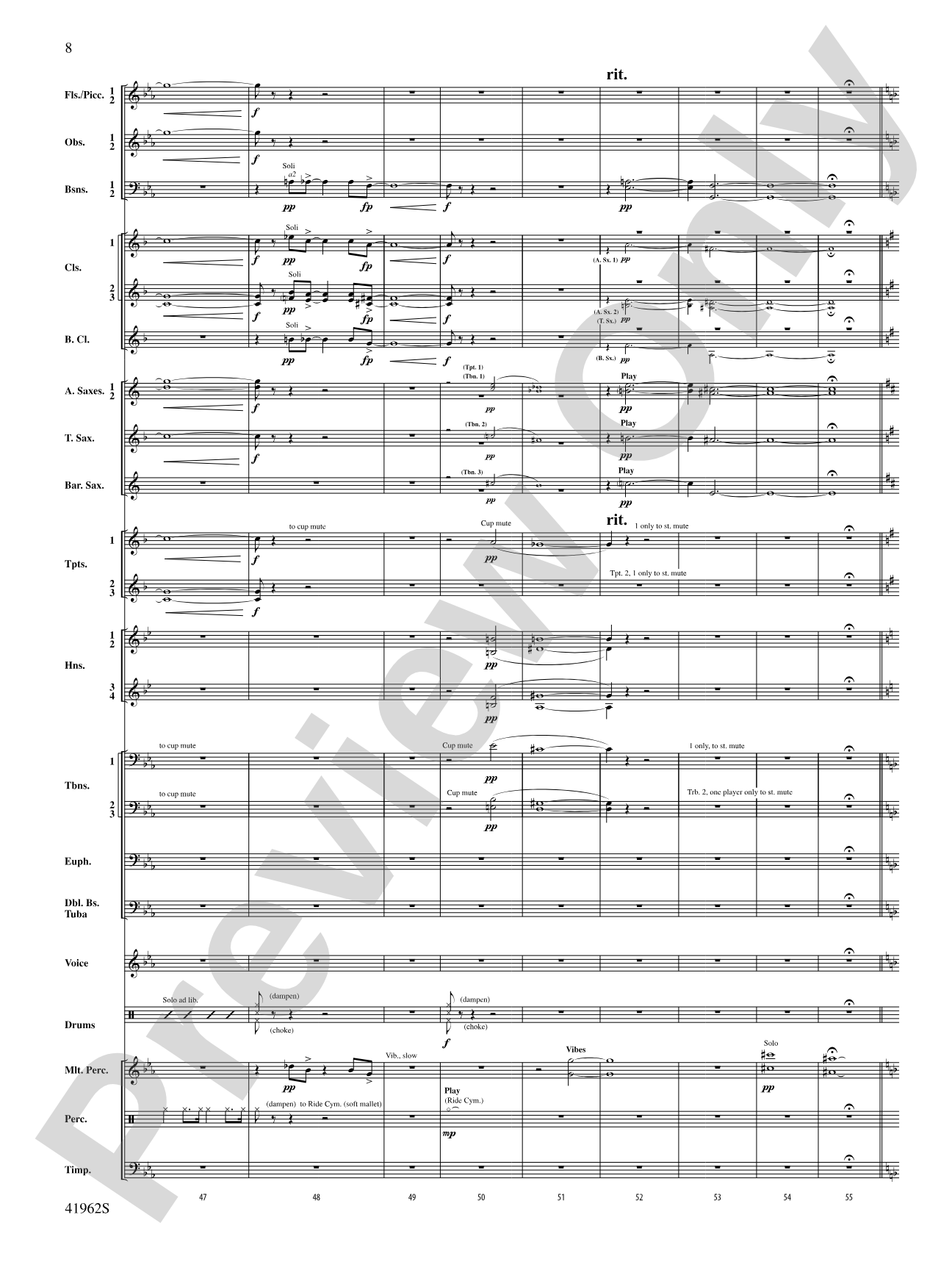 A Gershwin Tribute to Love: Concert Band Conductor Score & Parts