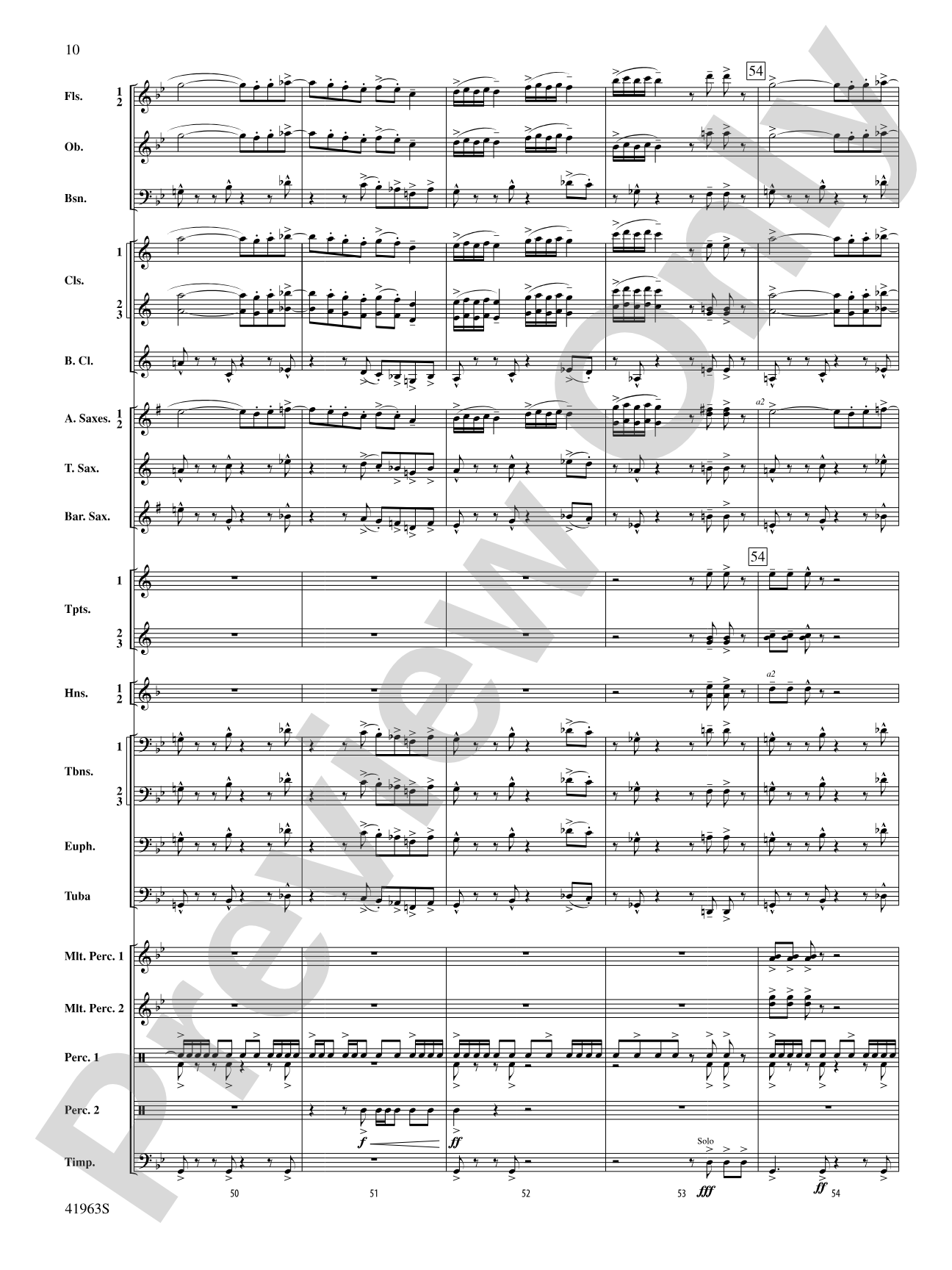 Sky Bound: Concert Band Conductor Score & Parts
