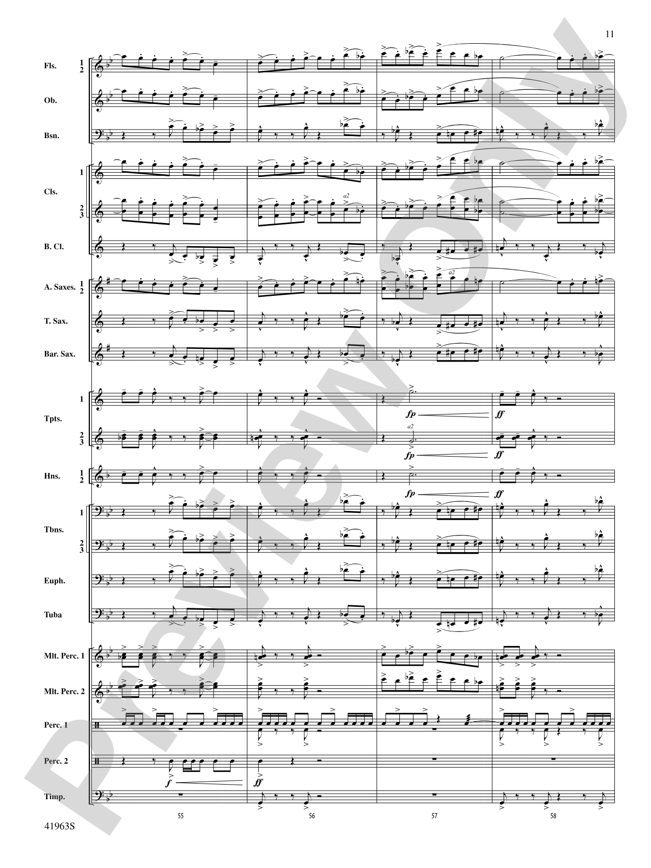 Sky Bound: Concert Band Conductor Score & Parts