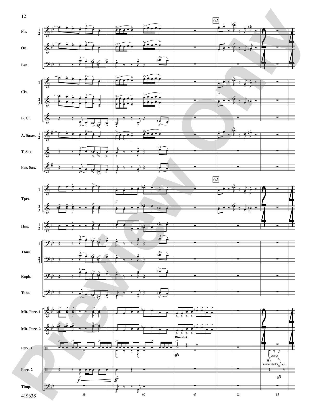 Sky Bound: Concert Band Conductor Score & Parts