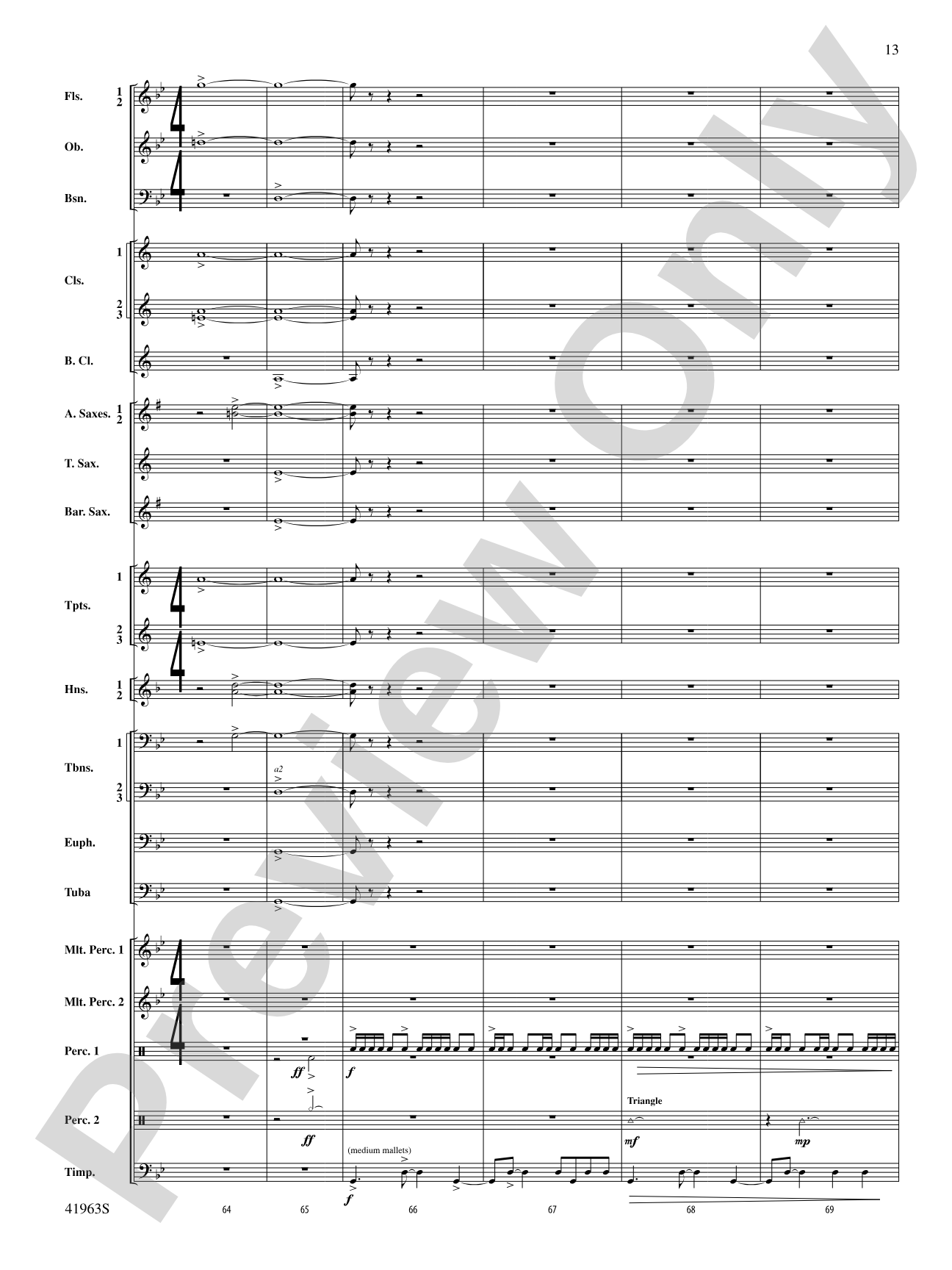 Sky Bound: Concert Band Conductor Score & Parts