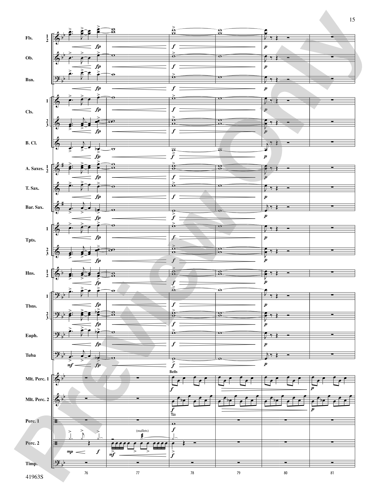Sky Bound: Concert Band Conductor Score & Parts