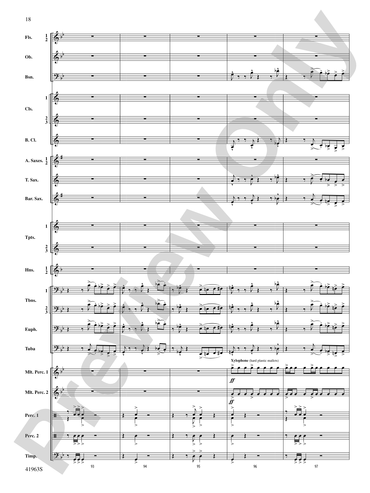 Sky Bound: Concert Band Conductor Score & Parts