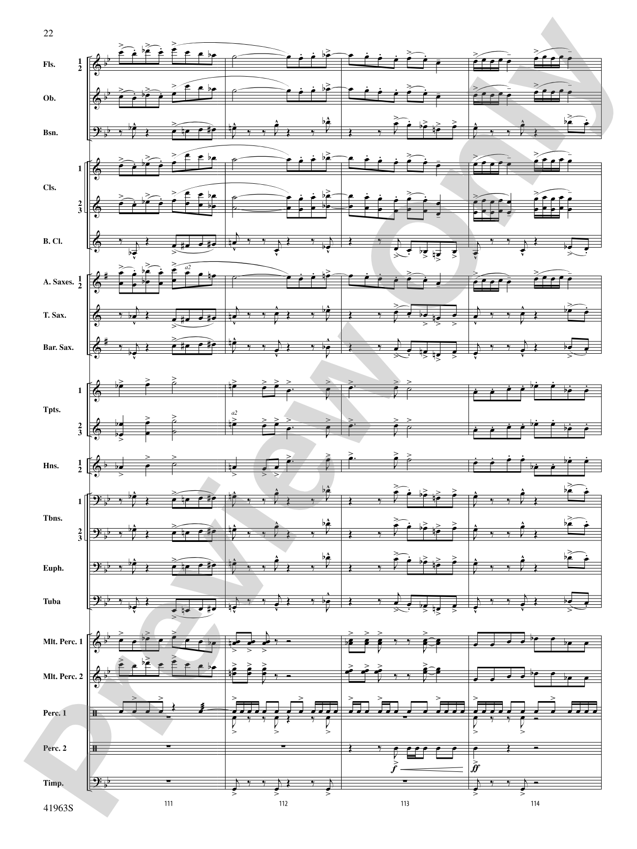 Sky Bound: Concert Band Conductor Score & Parts
