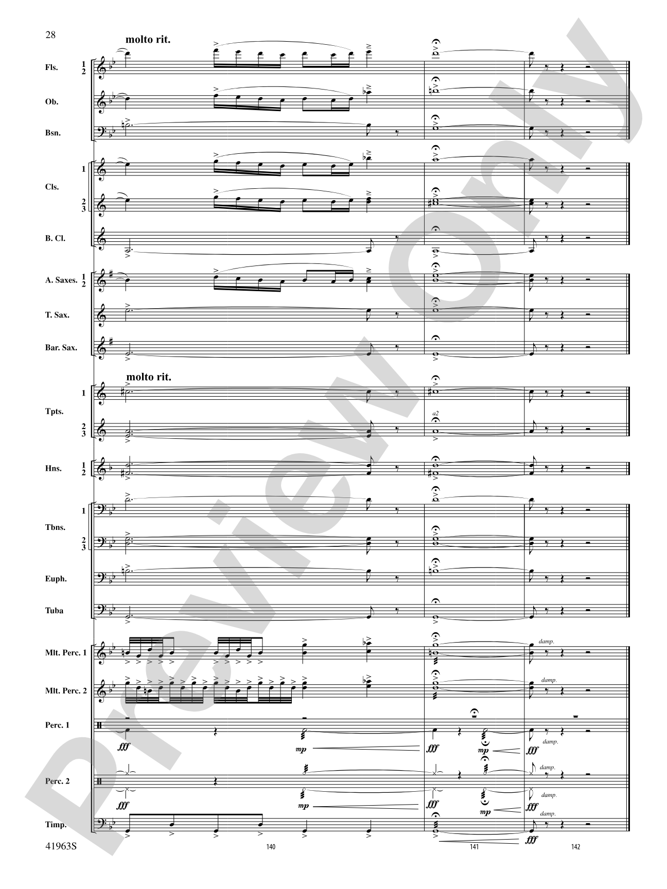 Sky Bound: Concert Band Conductor Score & Parts
