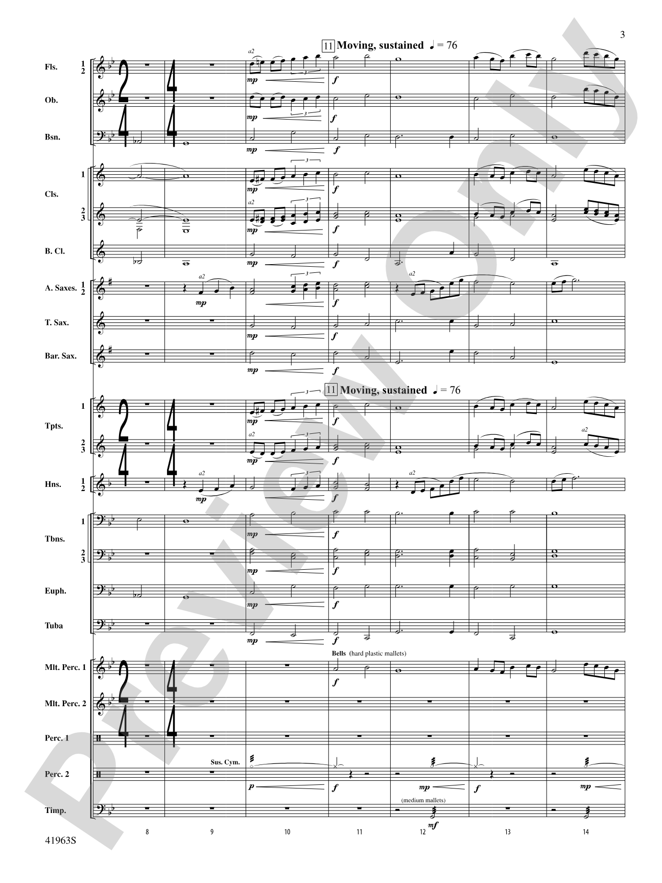 Sky Bound: Concert Band Conductor Score & Parts