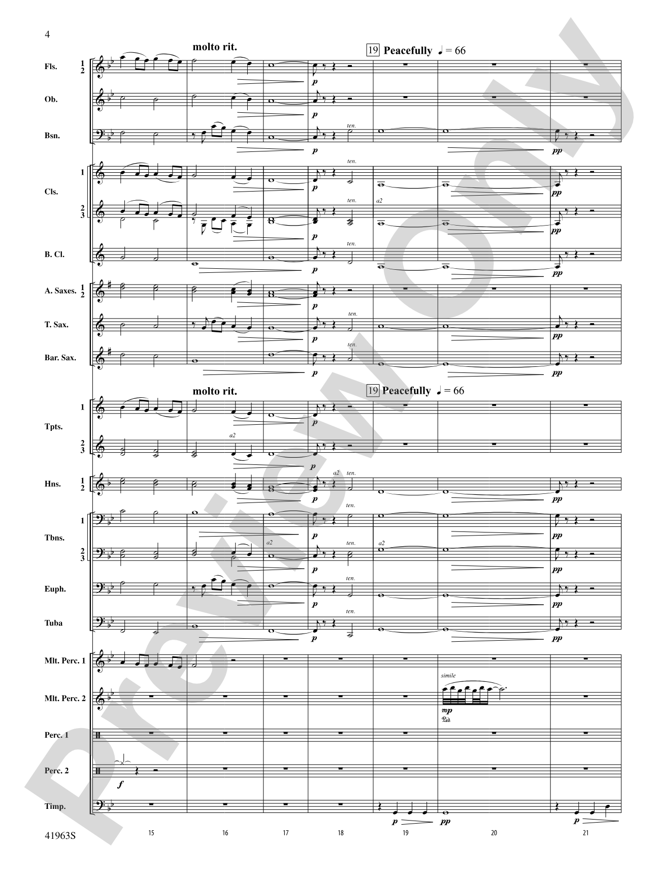 Sky Bound: Concert Band Conductor Score & Parts