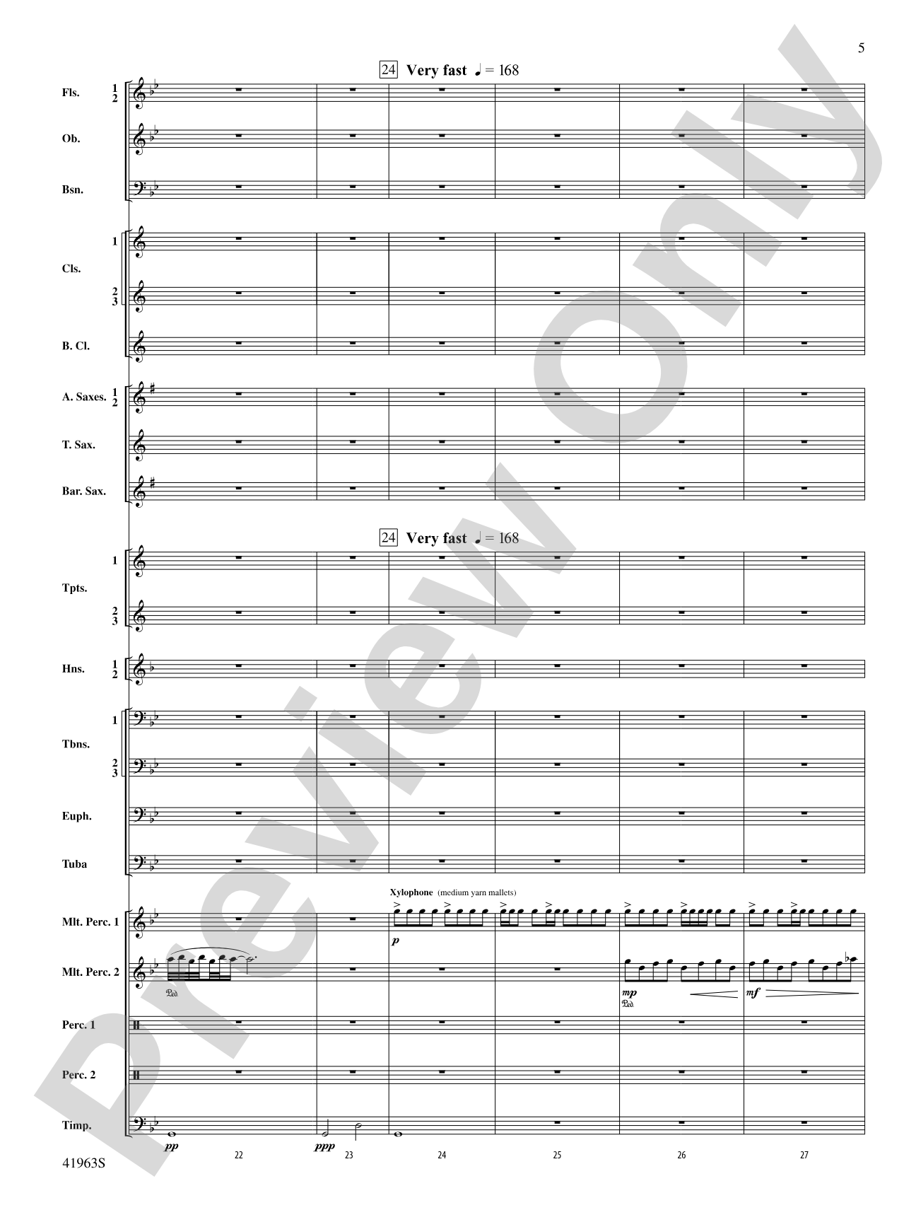 Sky Bound: Concert Band Conductor Score & Parts
