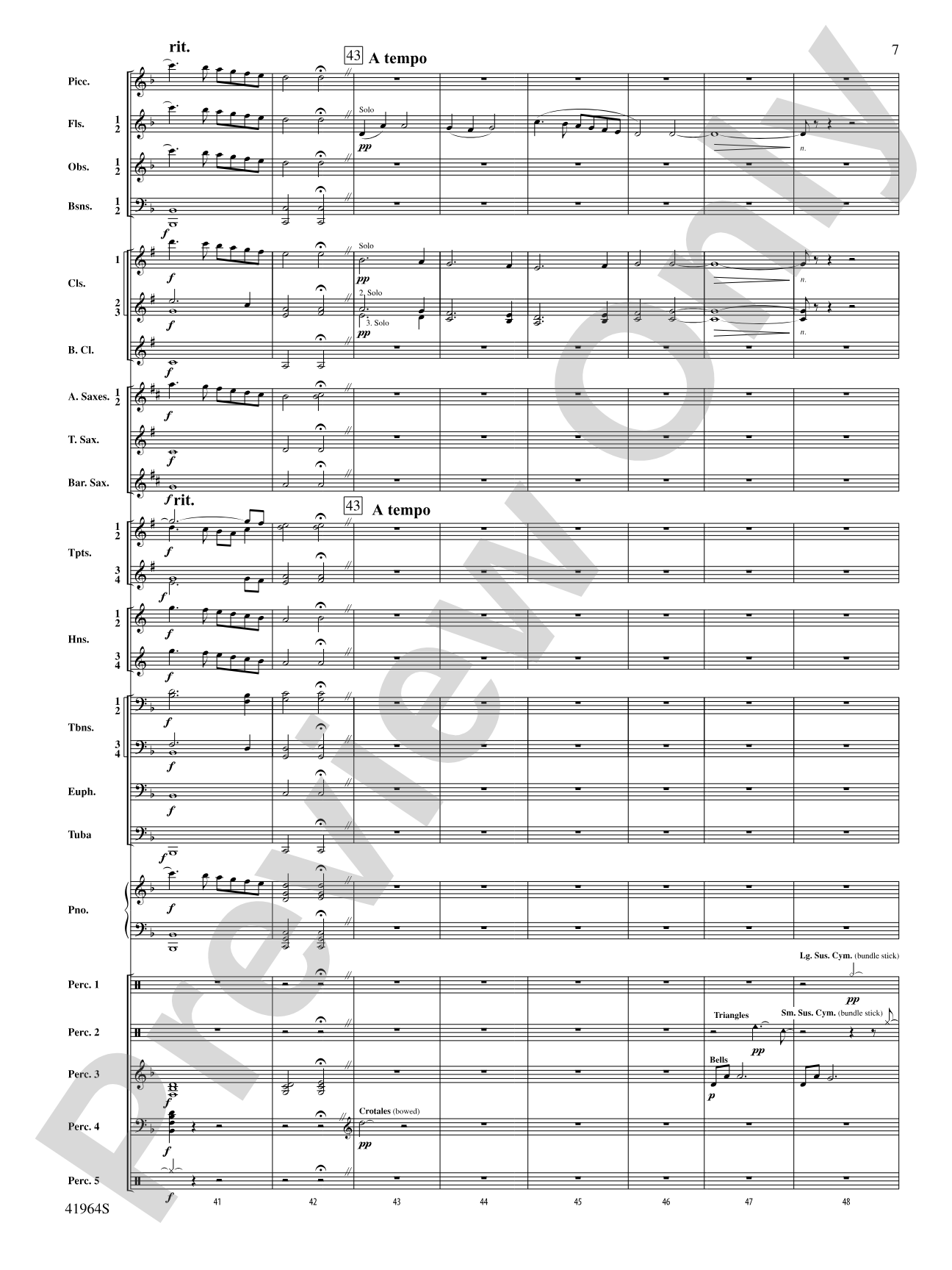 All the Pretty Little Horses: Concert Band Conductor Score & Parts