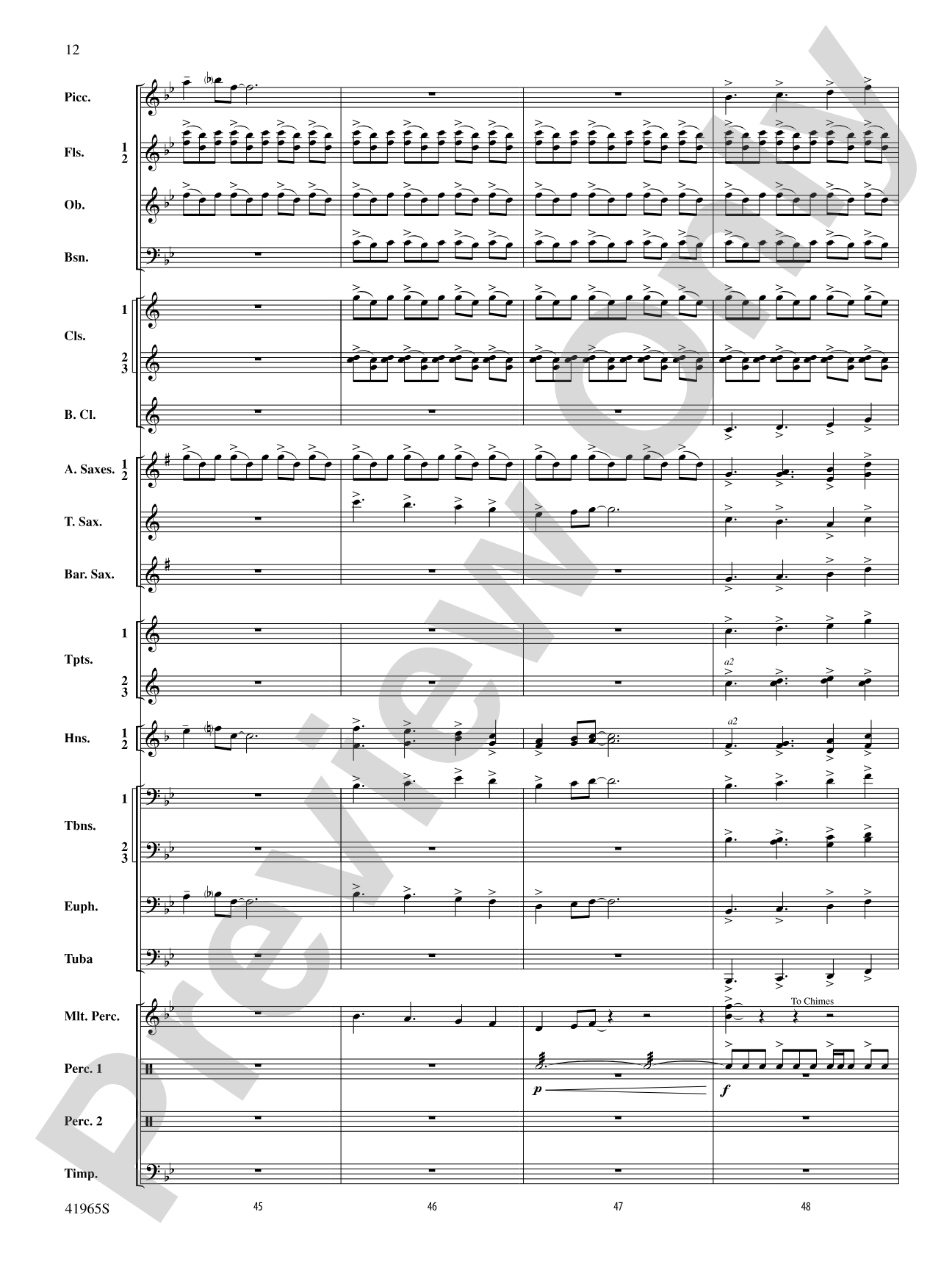 Chase the Shouting Wind: Concert Band Conductor Score & Parts