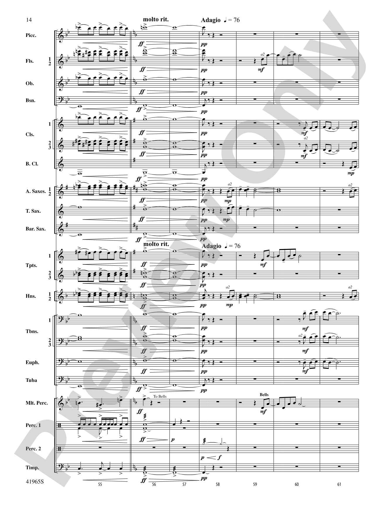 Chase the Shouting Wind: Concert Band Conductor Score & Parts