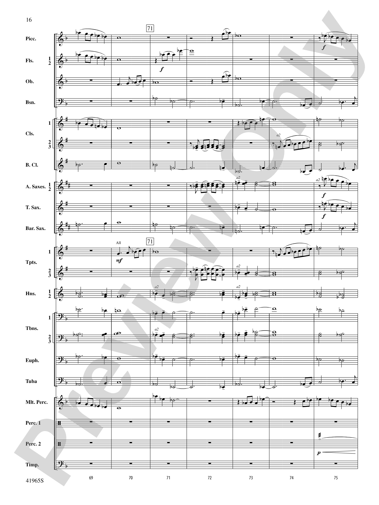 Chase the Shouting Wind: Concert Band Conductor Score & Parts