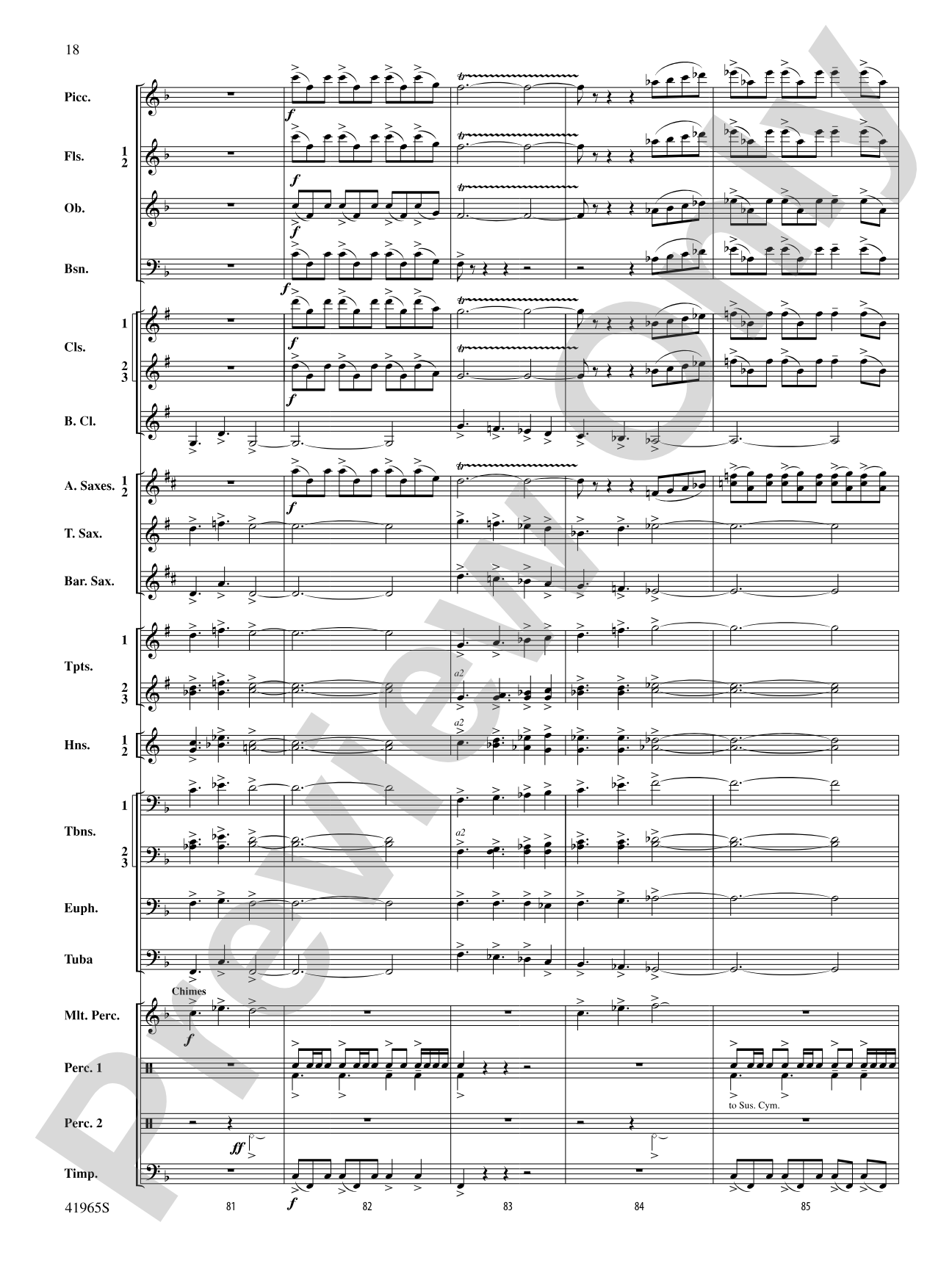 Chase the Shouting Wind: Concert Band Conductor Score & Parts