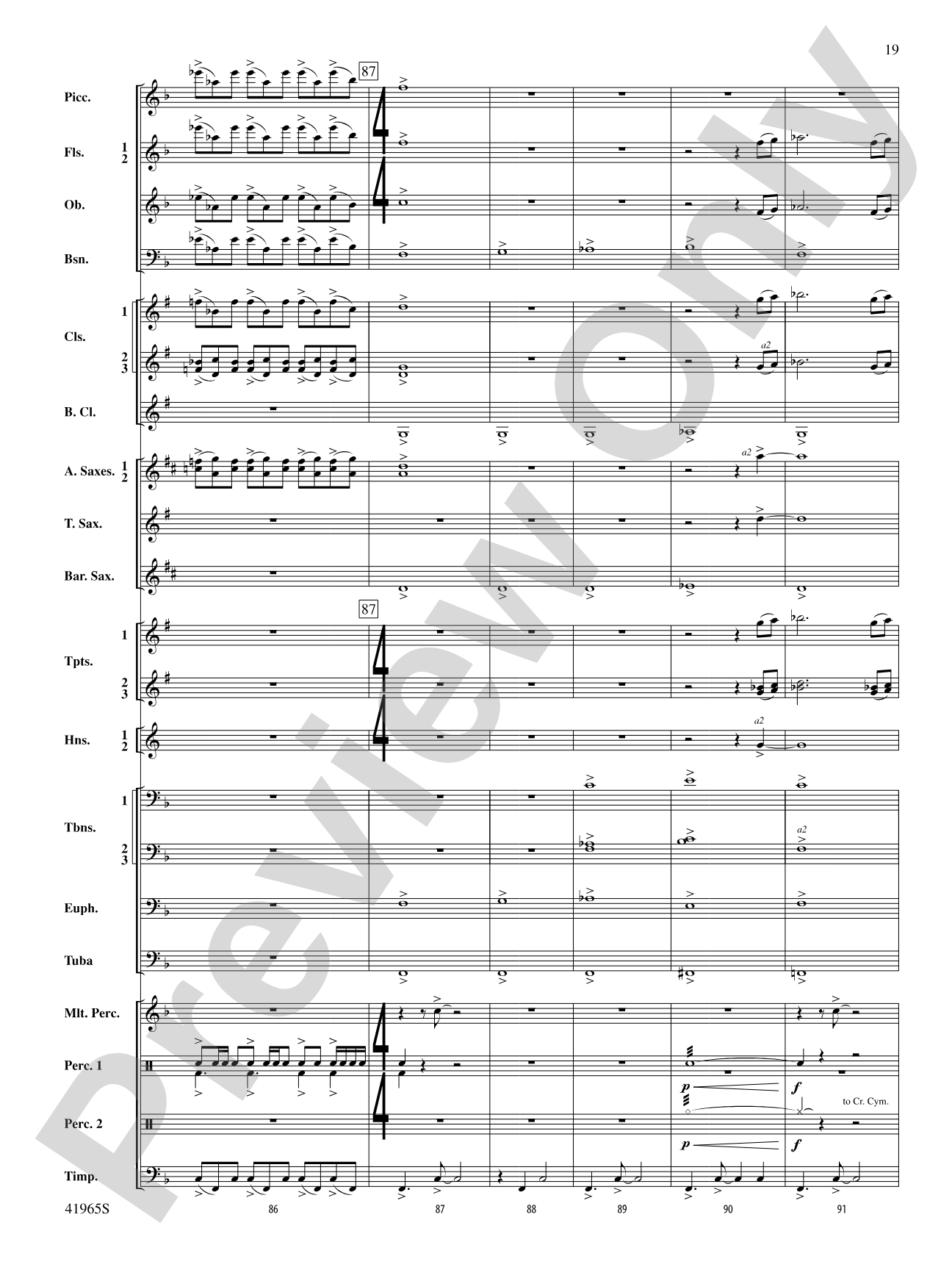 Chase the Shouting Wind: Concert Band Conductor Score & Parts