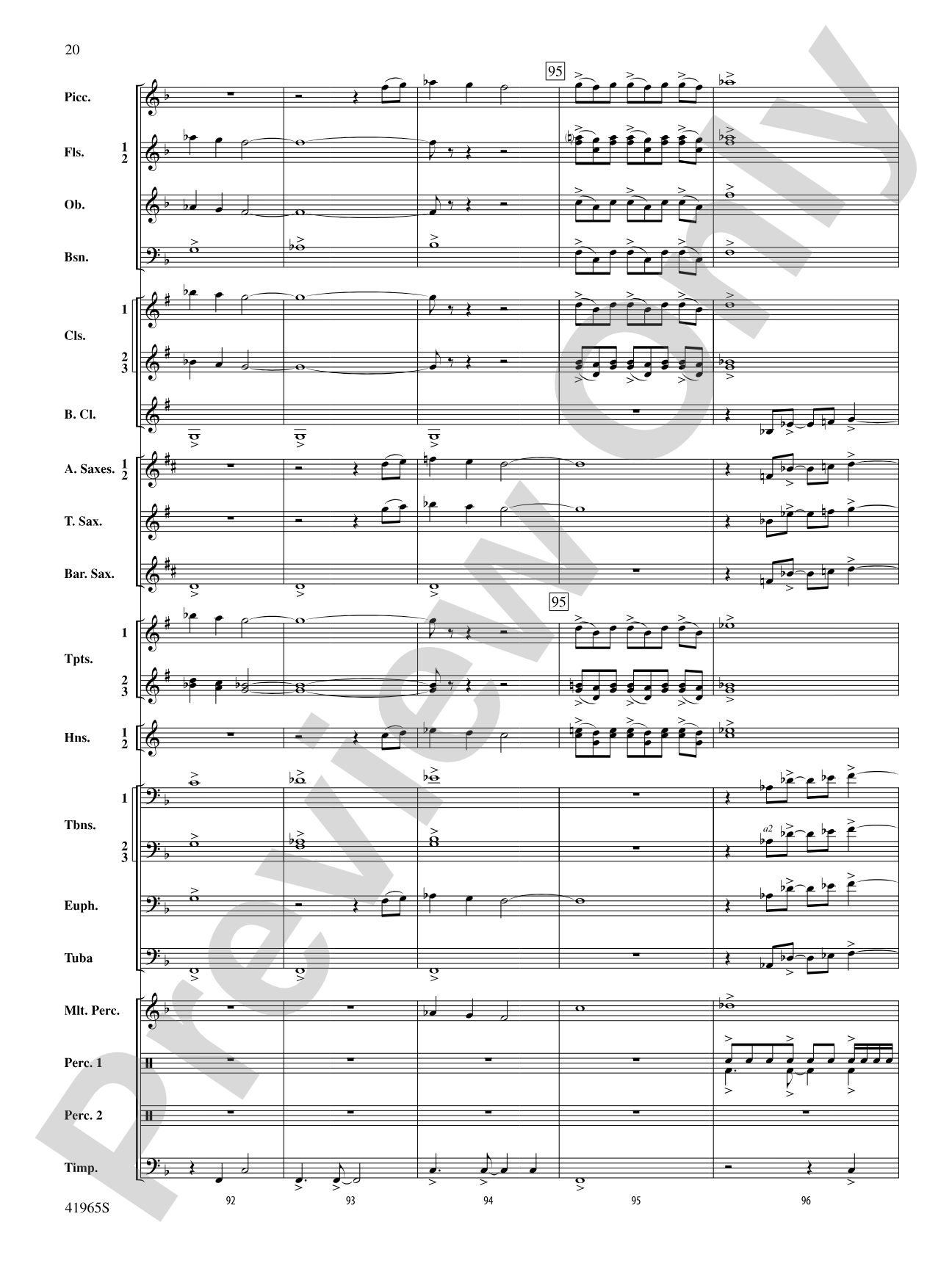 Chase the Shouting Wind: Concert Band Conductor Score & Parts