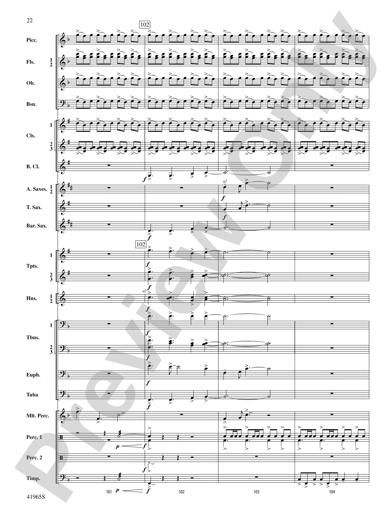 Chase the Shouting Wind: Concert Band Conductor Score & Parts