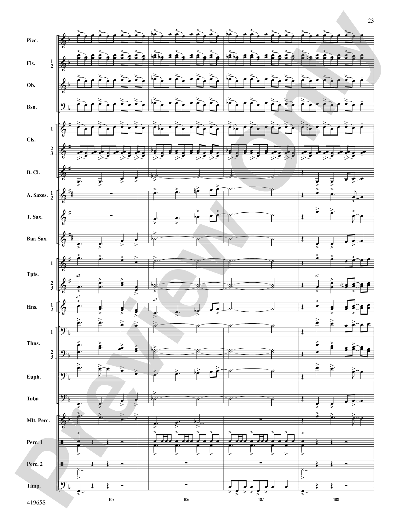 Chase the Shouting Wind: Concert Band Conductor Score & Parts