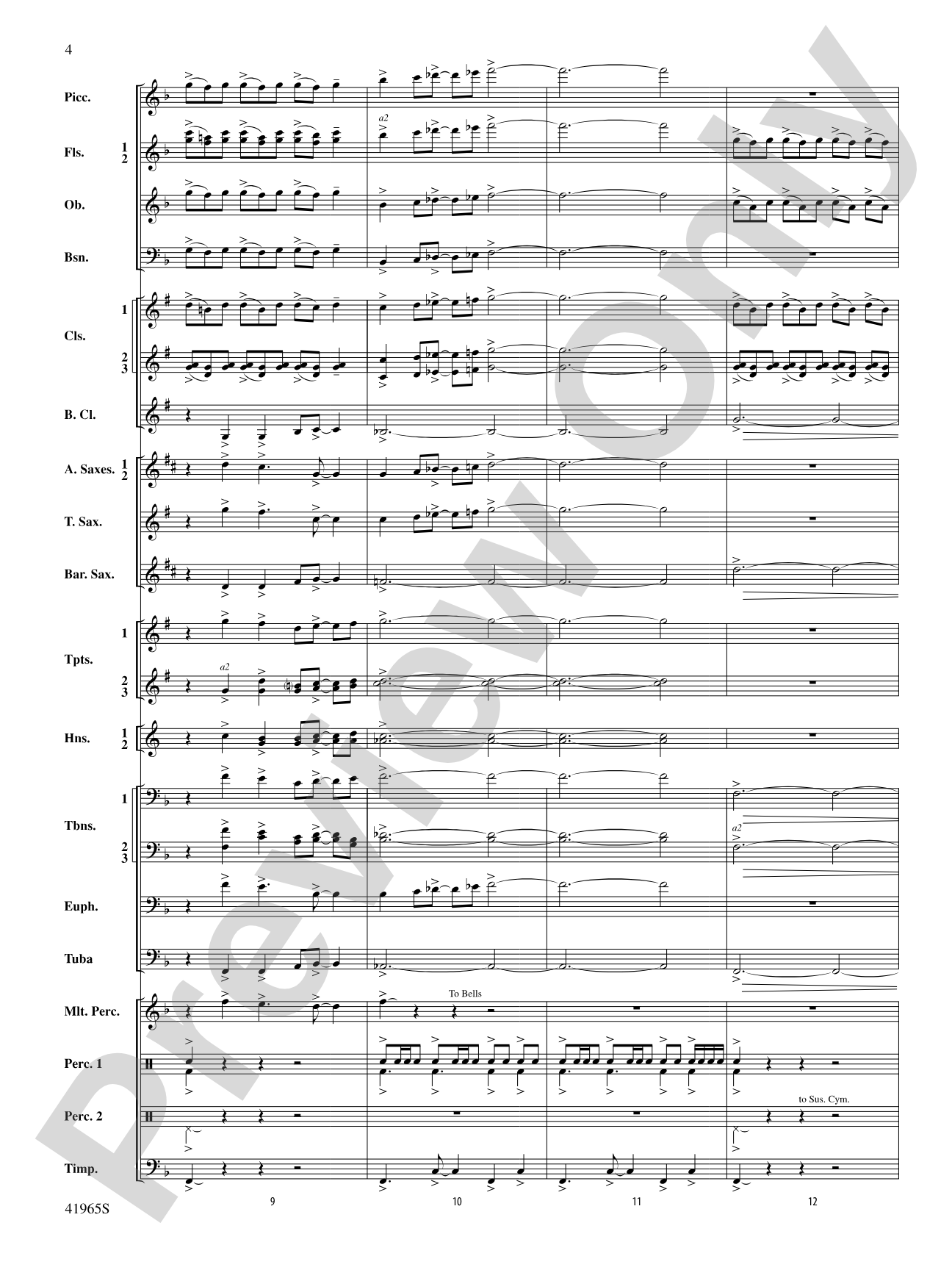 Chase the Shouting Wind: Concert Band Conductor Score & Parts