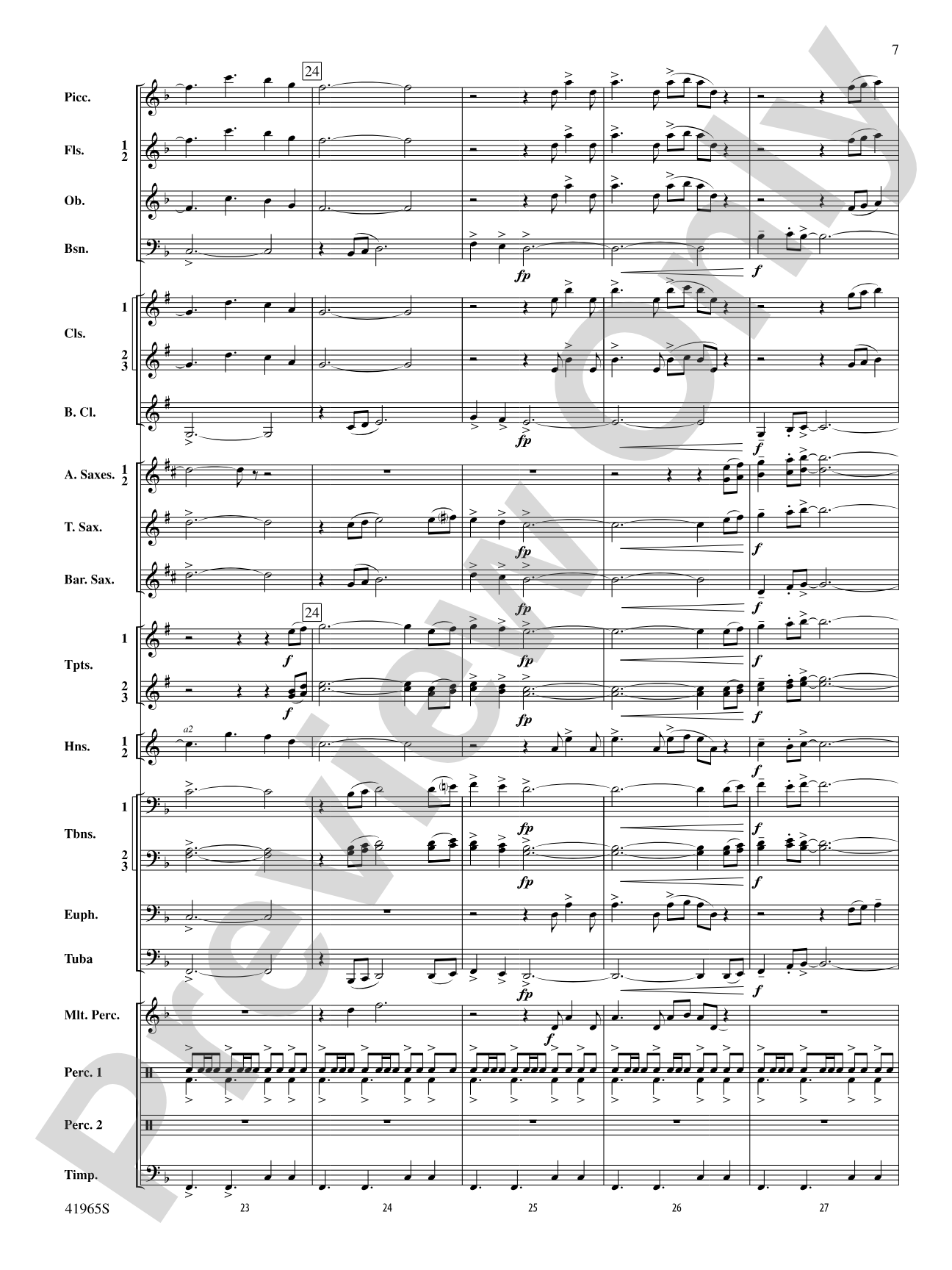 Chase the Shouting Wind: Concert Band Conductor Score & Parts