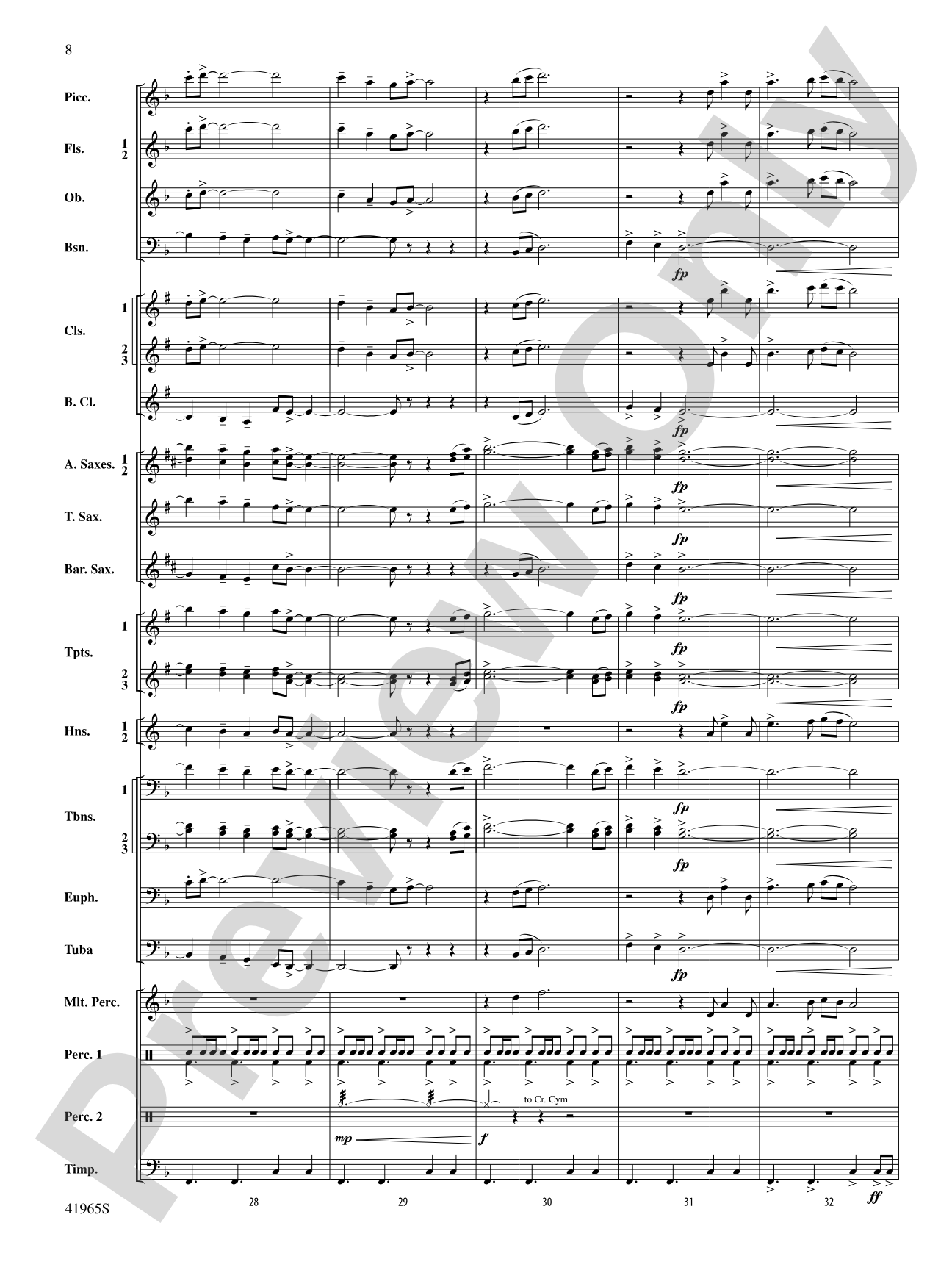 Chase the Shouting Wind: Concert Band Conductor Score & Parts