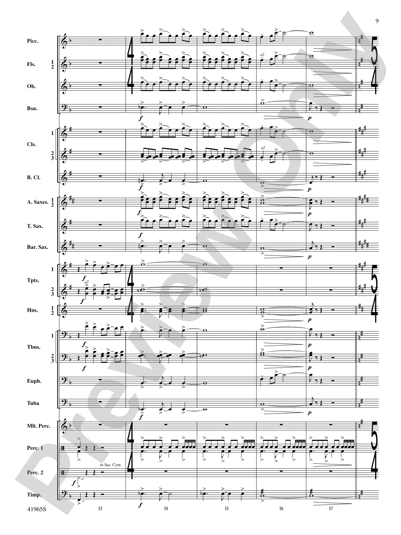 Chase the Shouting Wind: Concert Band Conductor Score & Parts