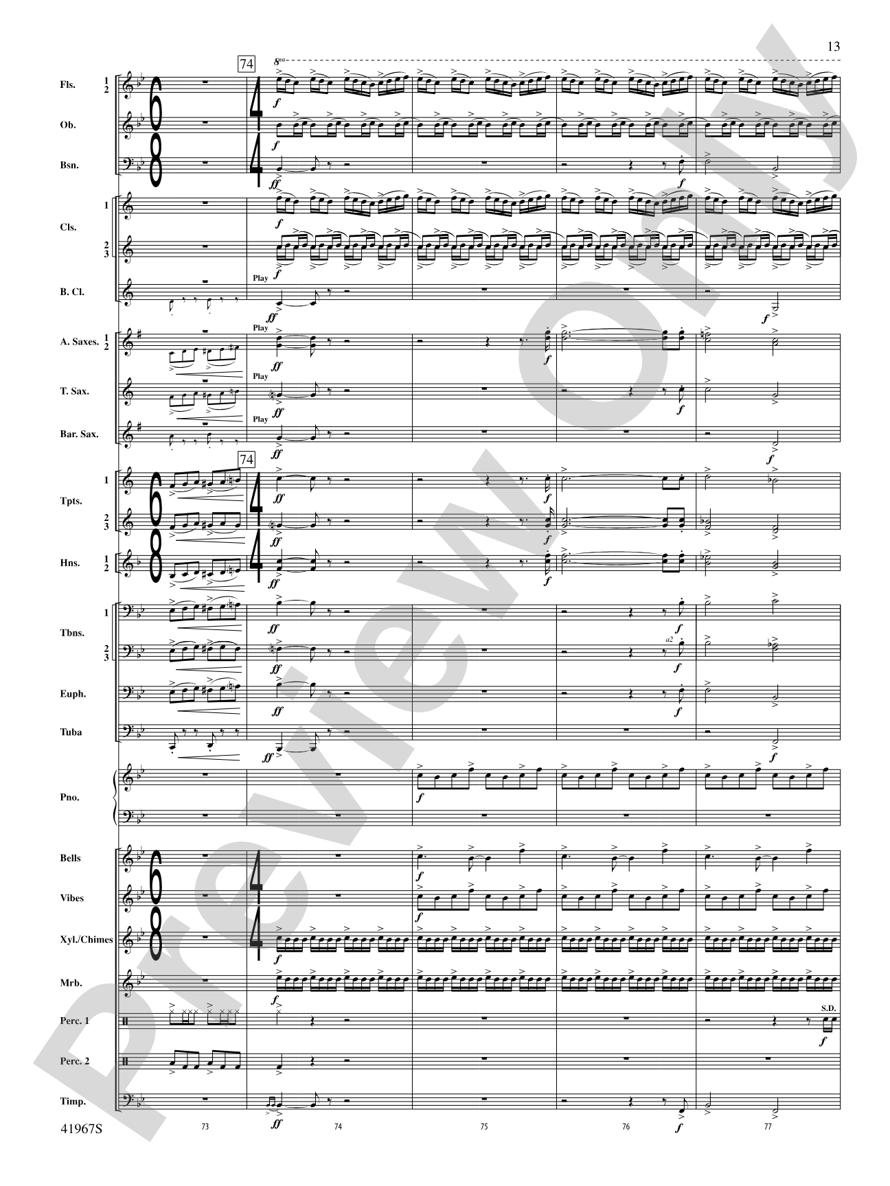 Seven Hills Overture: Concert Band Conductor Score & Parts
