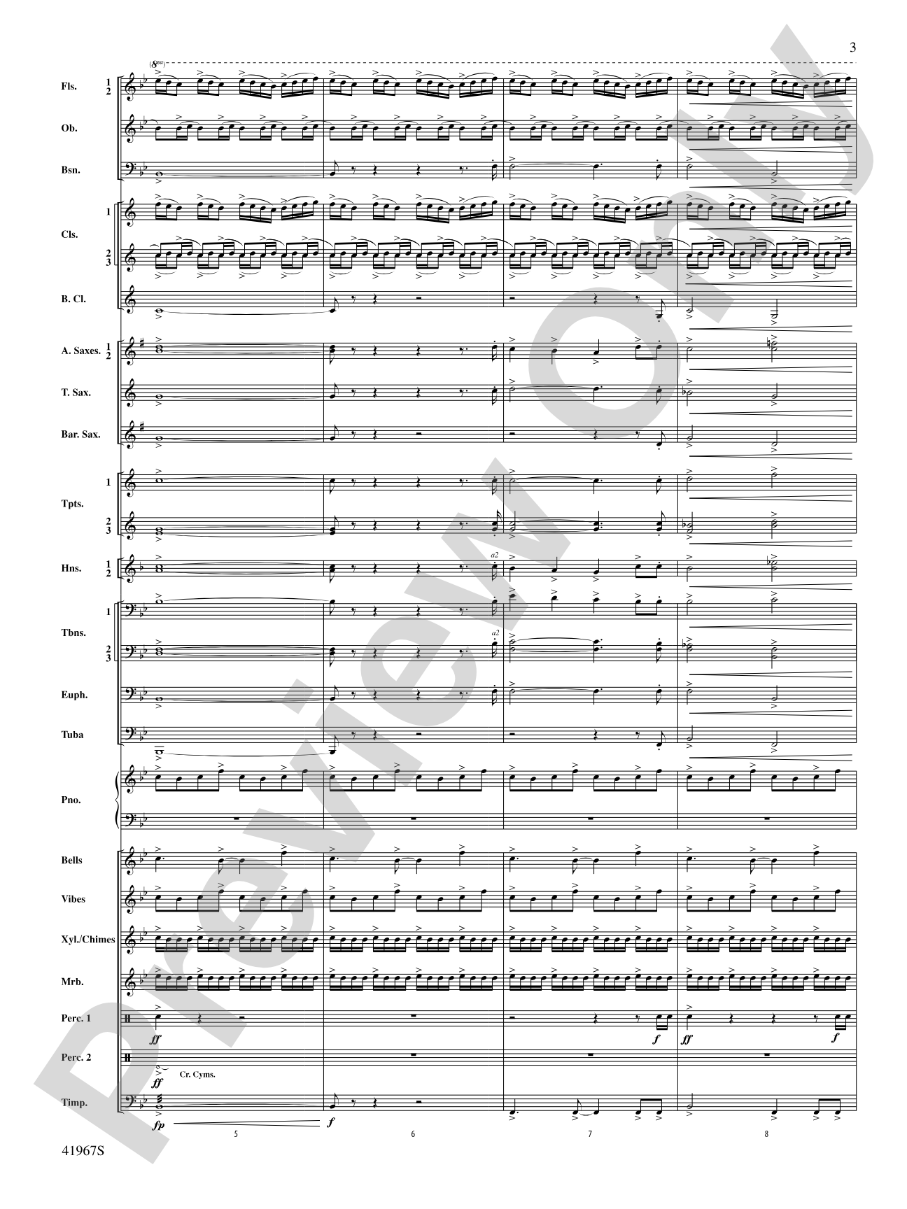Seven Hills Overture: Concert Band Conductor Score & Parts