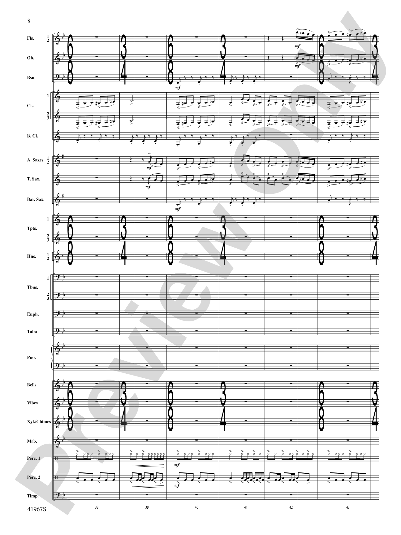 Seven Hills Overture: Concert Band Conductor Score & Parts