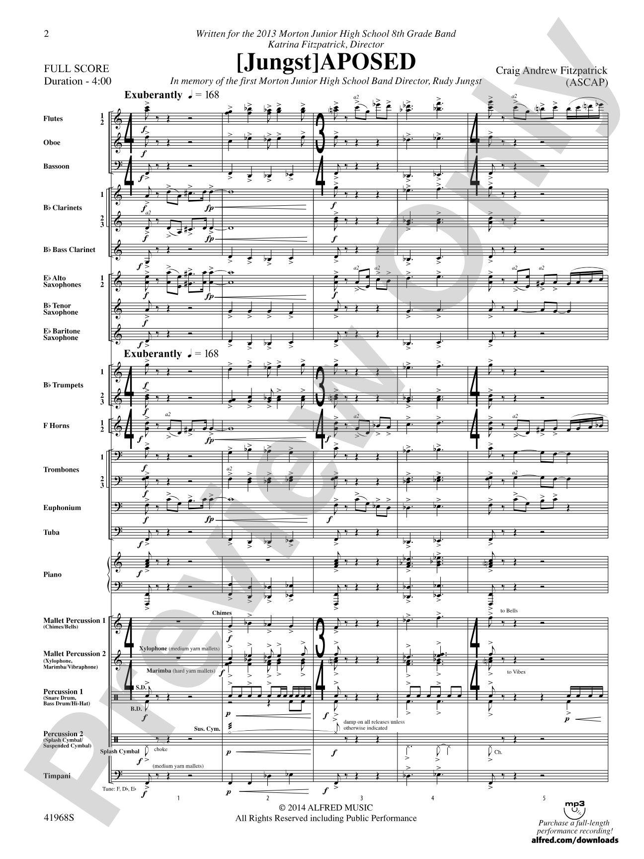 [Jungst]aposed: Concert Band Conductor Score & Parts