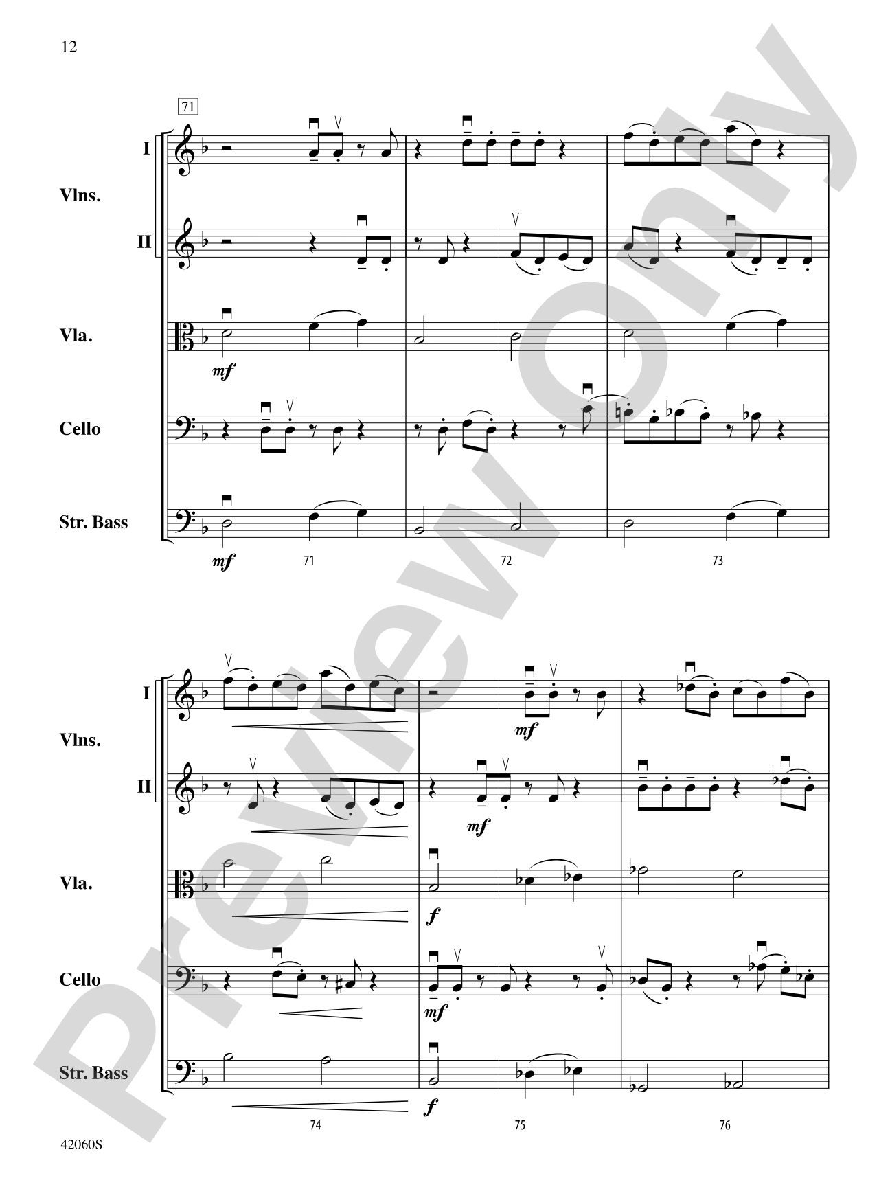 Haunted Places: String Orchestra Conductor Score & Parts