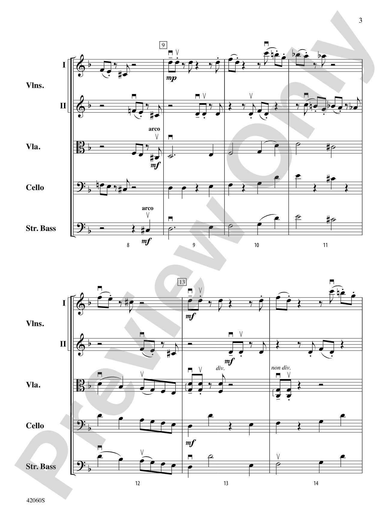 Haunted Places: String Orchestra Conductor Score & Parts