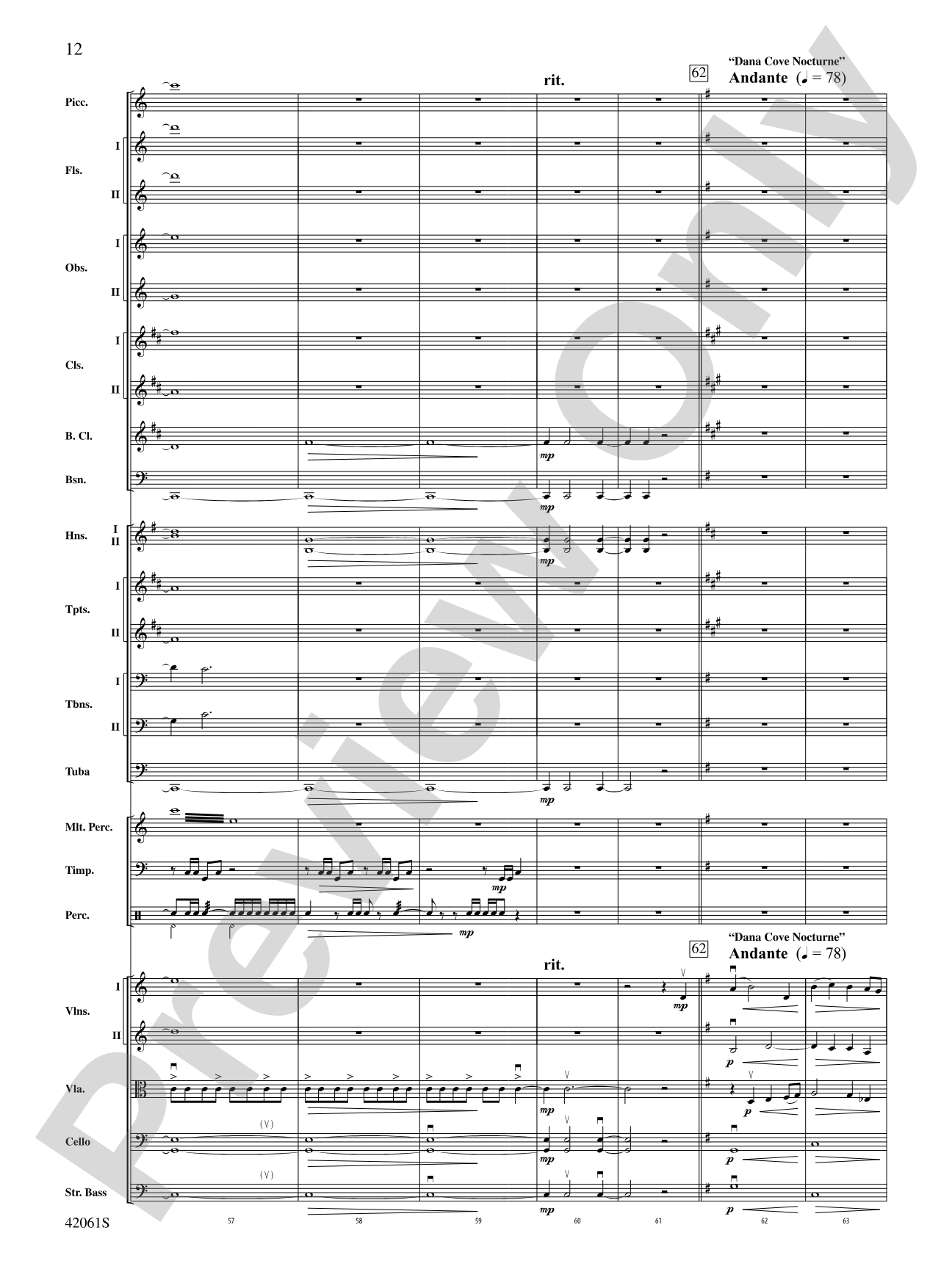 South County Sketches: Full Orchestra Conductor Score & Parts