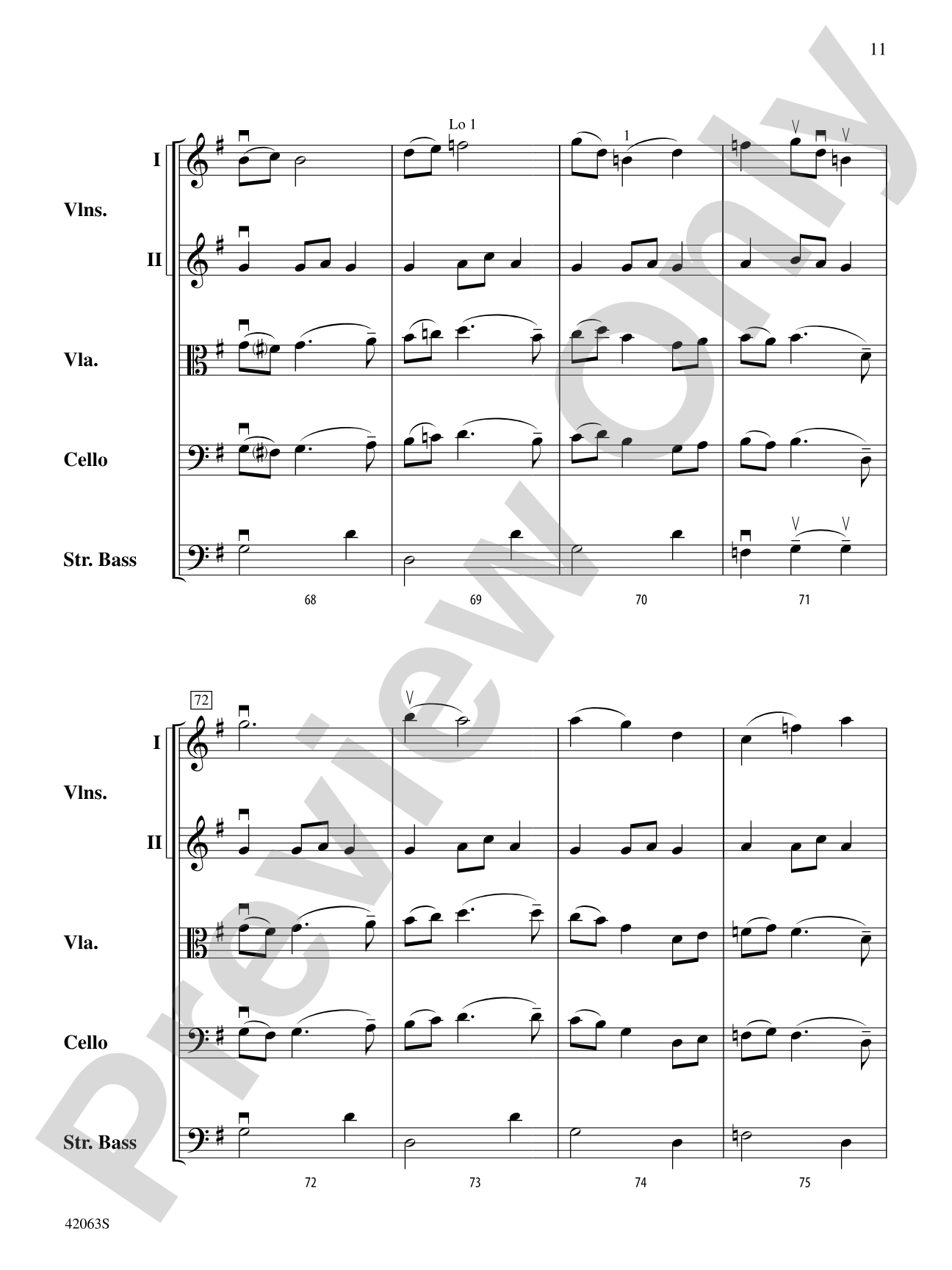 Wexford Carol: String Orchestra Conductor Score & Parts