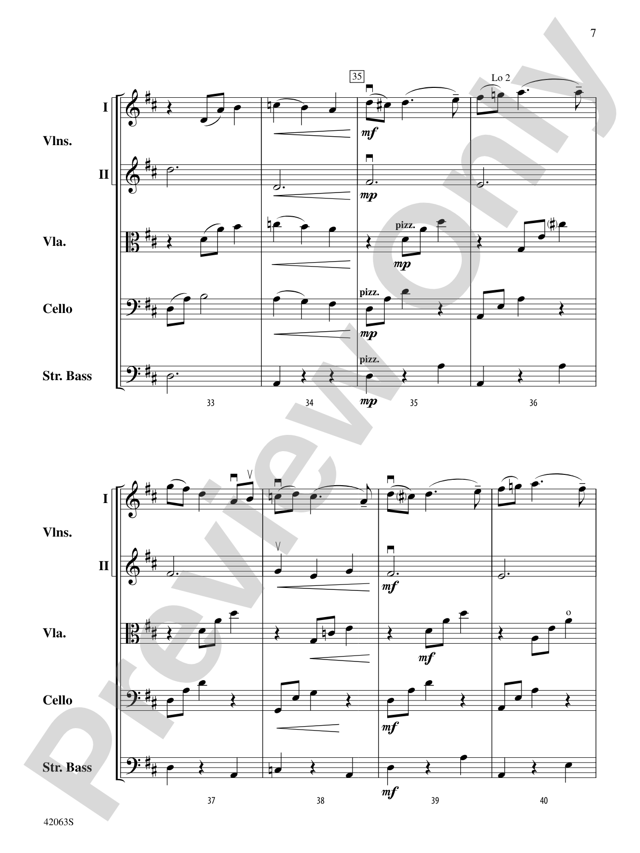 Wexford Carol: String Orchestra Conductor Score & Parts