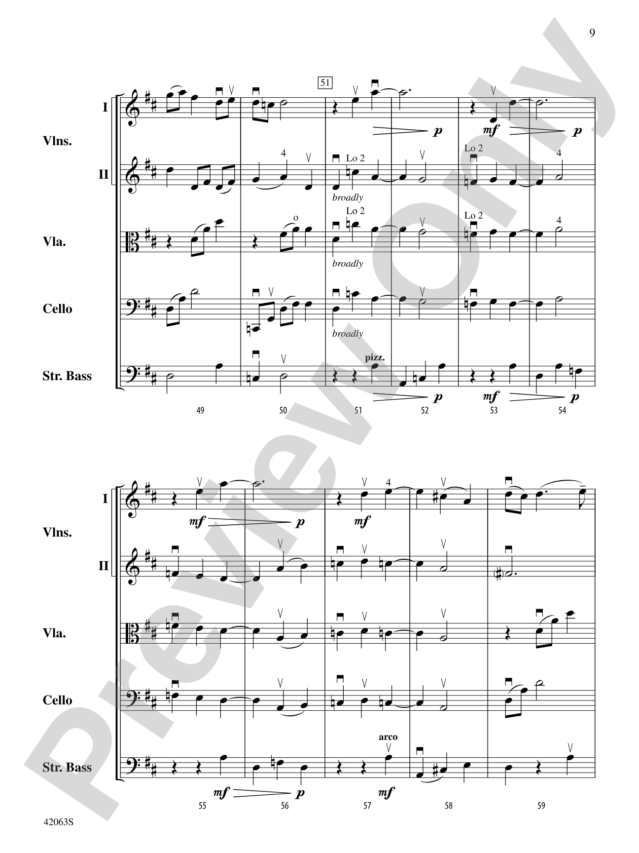Wexford Carol: String Orchestra Conductor Score & Parts