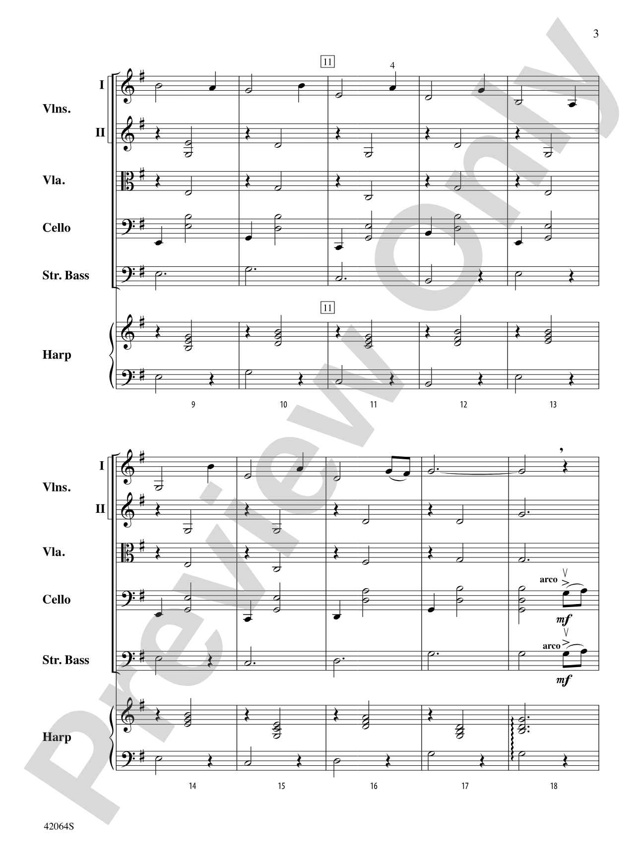 An Irish Farewell: String Orchestra Conductor Score & Parts