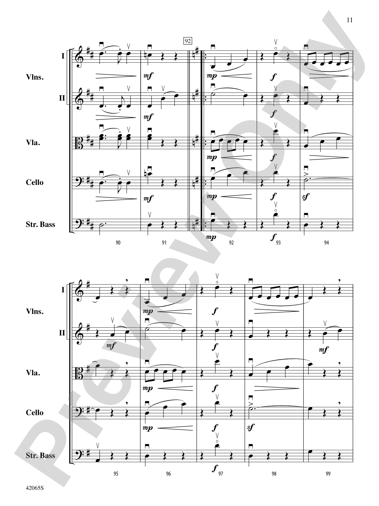 Les Patineurs: String Orchestra Conductor Score & Parts