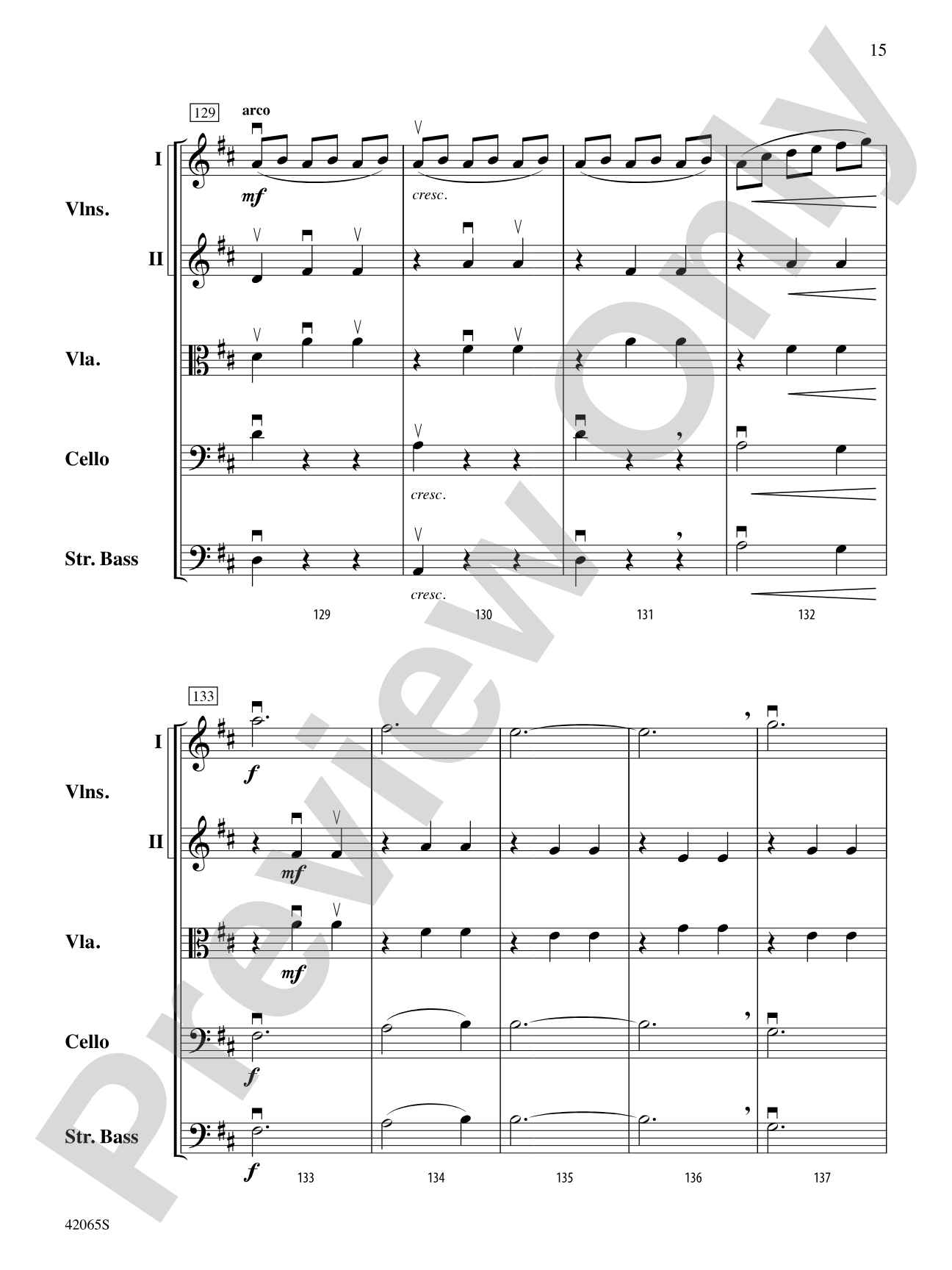Les Patineurs: String Orchestra Conductor Score & Parts