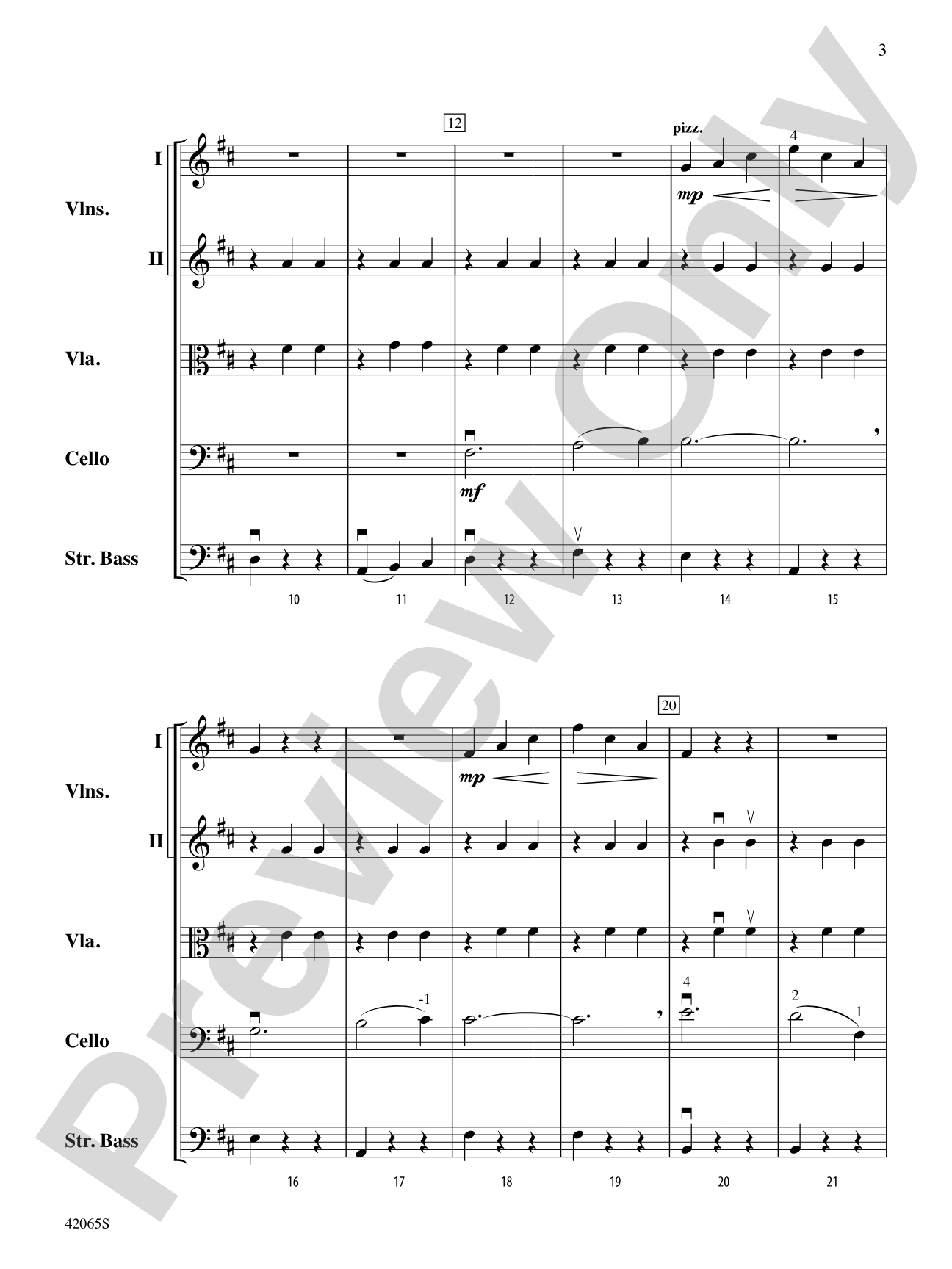Les Patineurs: String Orchestra Conductor Score & Parts